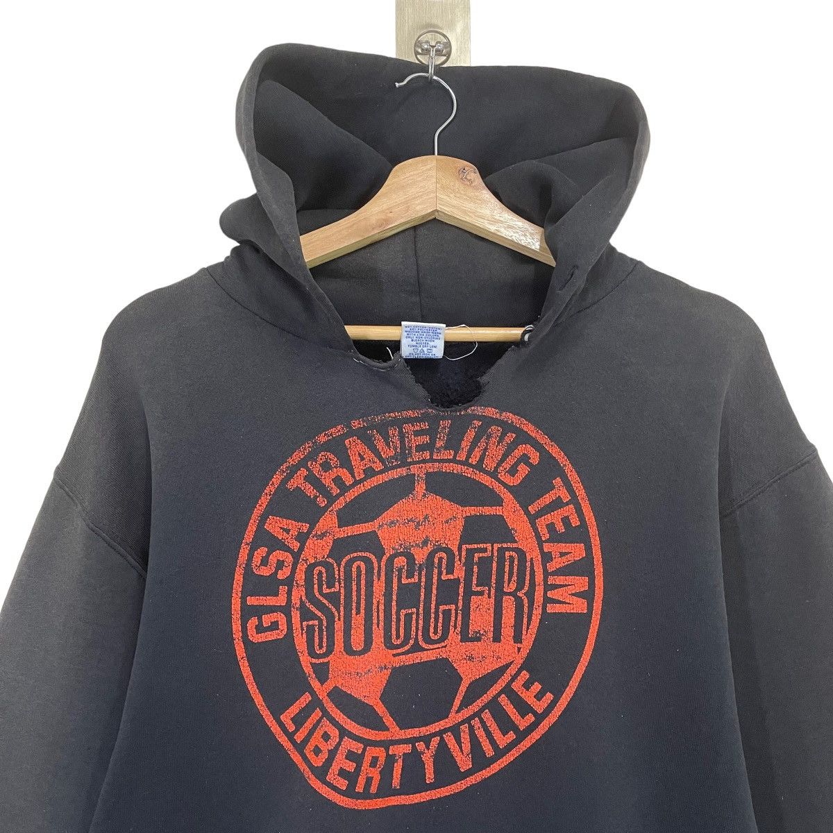 Russell Athletic × Vintage 90s Russell Athletic GLSA Traveling Team Soccer Hoodies Size US M / EU 48-50 / 2 - 4 Thumbnail