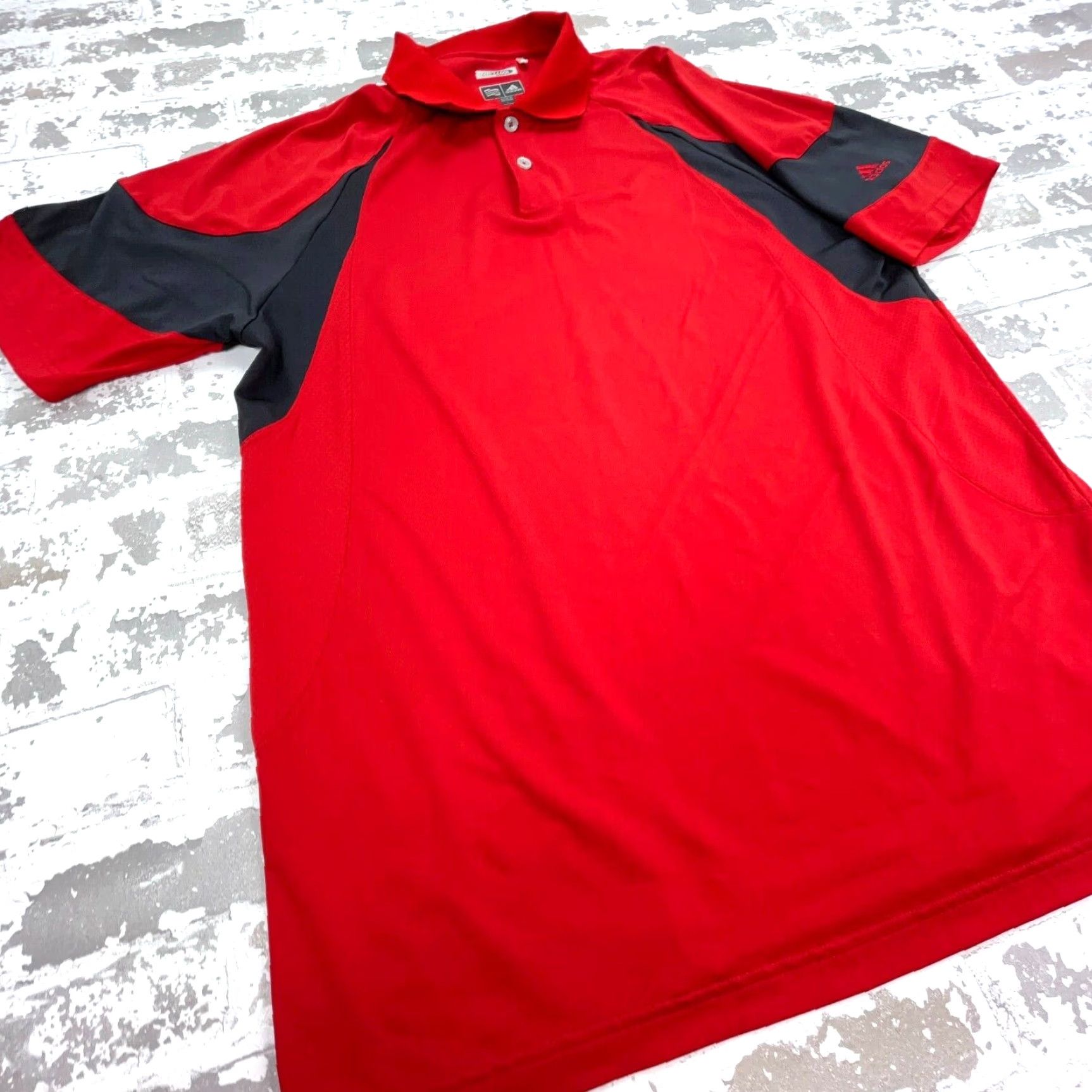 Adidas Adidas Polo Shirt Men Large Red Black Performance Golf Tennis Clima Cool Adult N Size US L / EU 52-54 / 3 - 6 Thumbnail