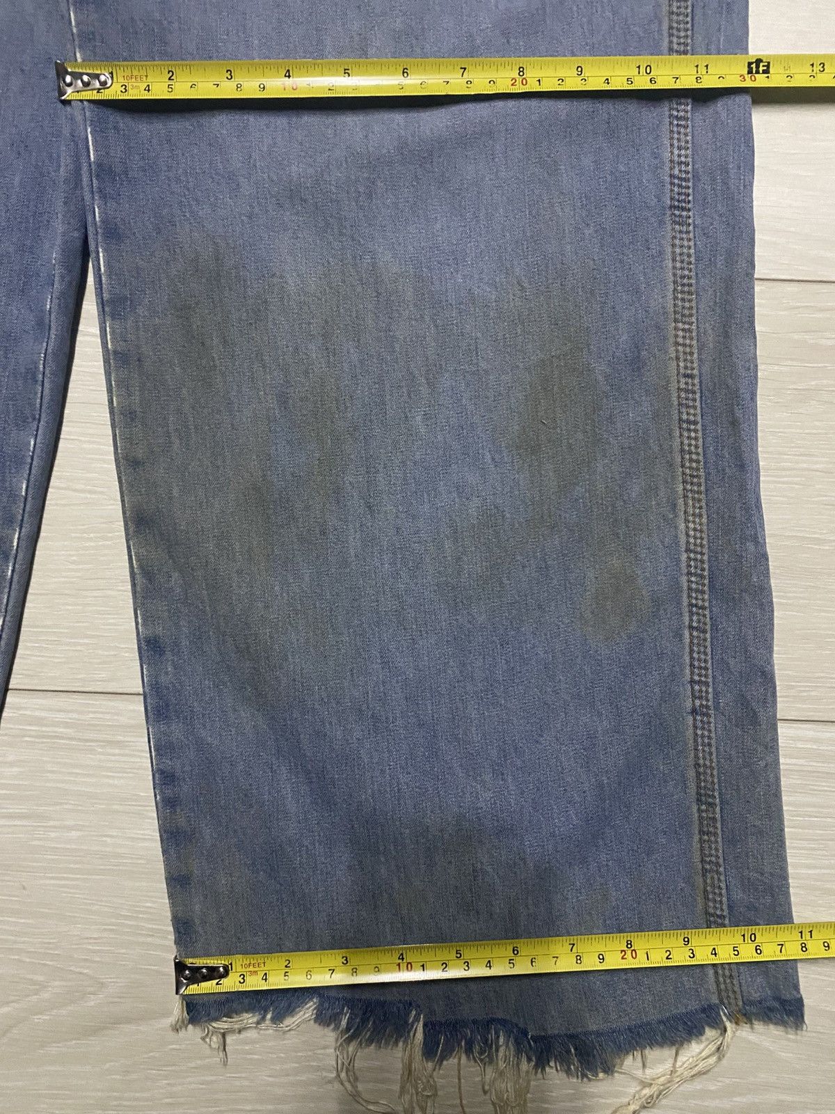Global Work Vintage Global Worker Carpenter Grunge Frayer Baggy Pants Size US 32 / EU 48 - 18 Thumbnail