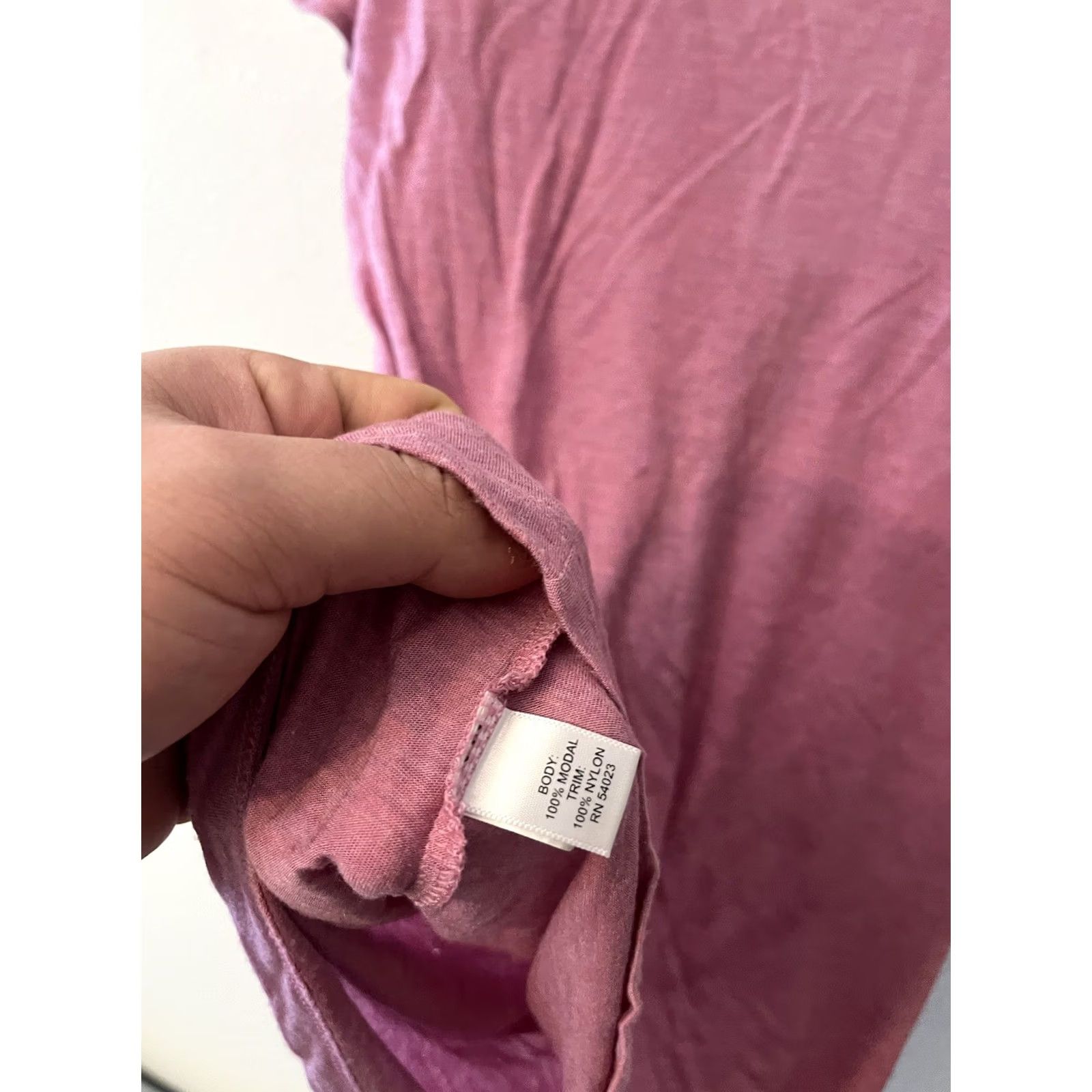 Banana Republic Banana Republic Blouse Top Tee Medium Pink Cap Sleeve Lace Sleeves Knot Size M / US 6-8 / IT 42-44 - 6 Thumbnail