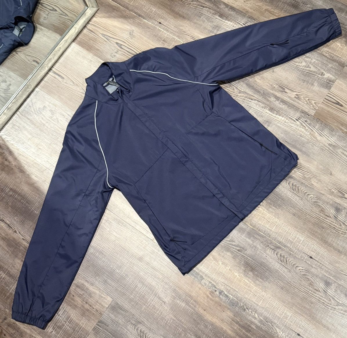 Other Navy Blue Windbreaker Size US L / EU 52-54 / 3 - 1 Thumbnail