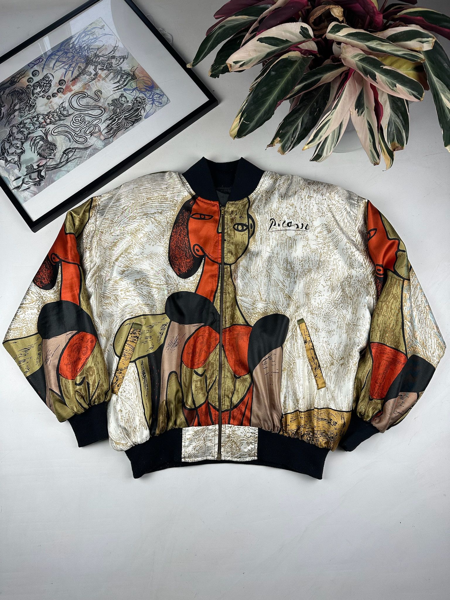 Vintage Avant-garde vintage Picasso bomber jacket Size US L / EU 52-54 / 3 - 2 Thumbnail