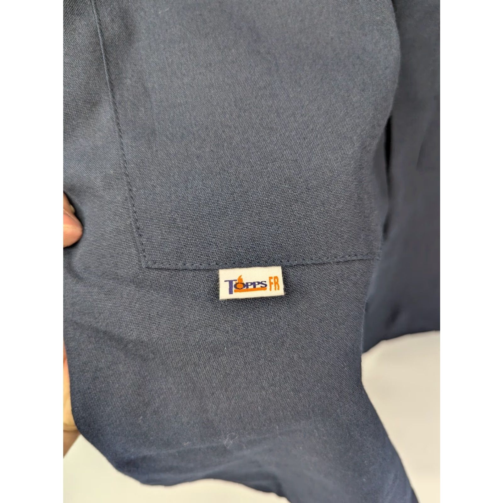 Vintage Topps FR Navy Work Coat Mens XL Flame Resistant NOMEX IIIA Made In USA Shirt Navy XL Mens Topps FR Nomex IIIA Workwear USA Size US XL / EU 56 / 4 - 2 Thumbnail