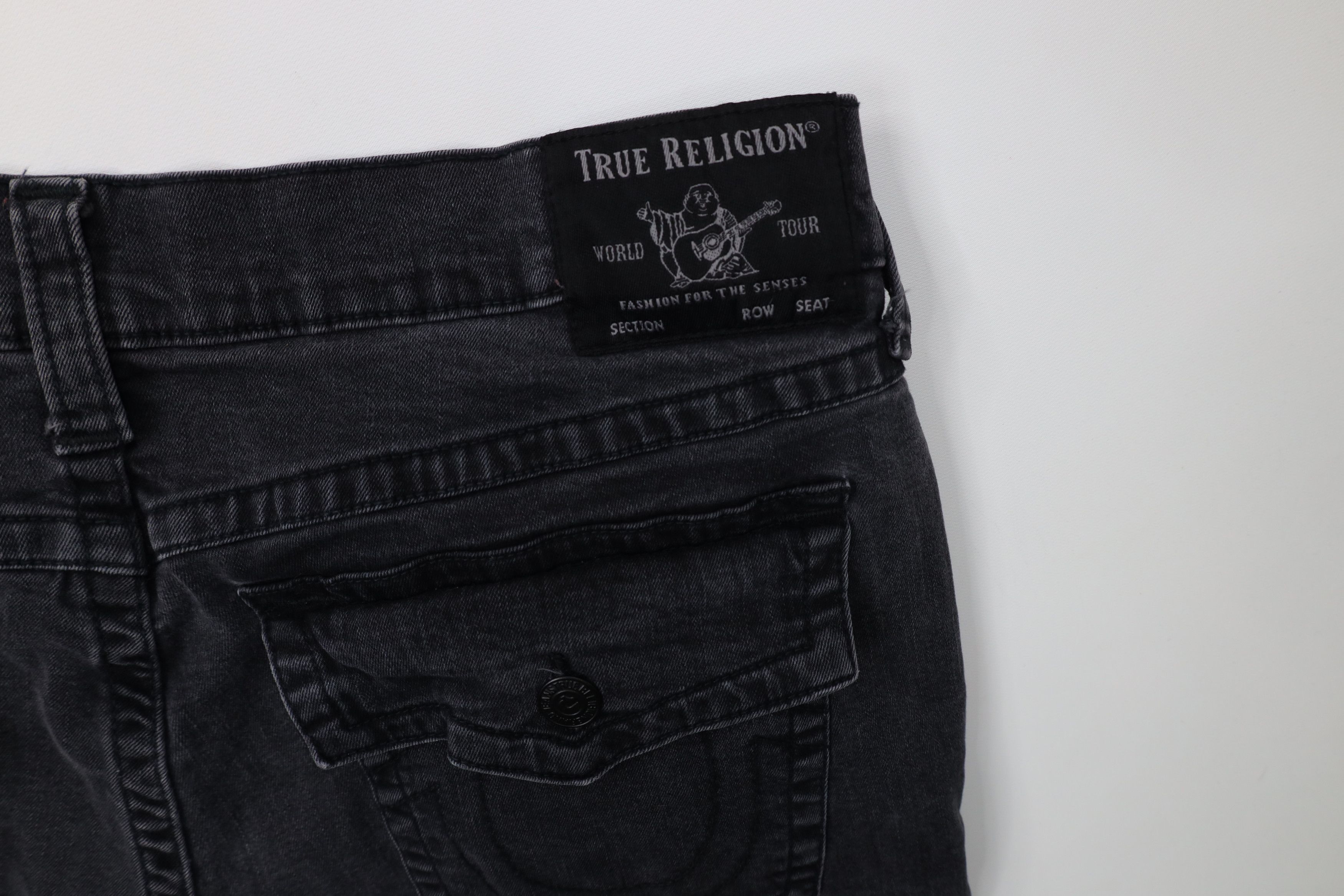 True Religion True Religion Rocco Relaxed Fit Skinny Leg Denim Jeans Black Size US 42 / EU 58 - 13 Thumbnail