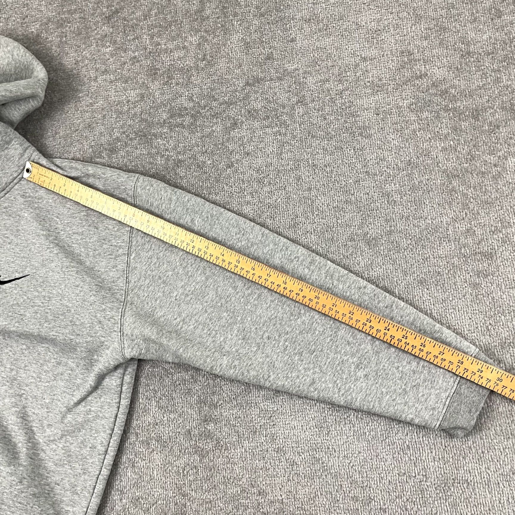 Nike VINTAGE Nike Team Hoodie Sweatshirt Mens XL Gray Swoosh Check Skater Retro Y2K Size US XL / EU 56 / 4 - 7 Thumbnail