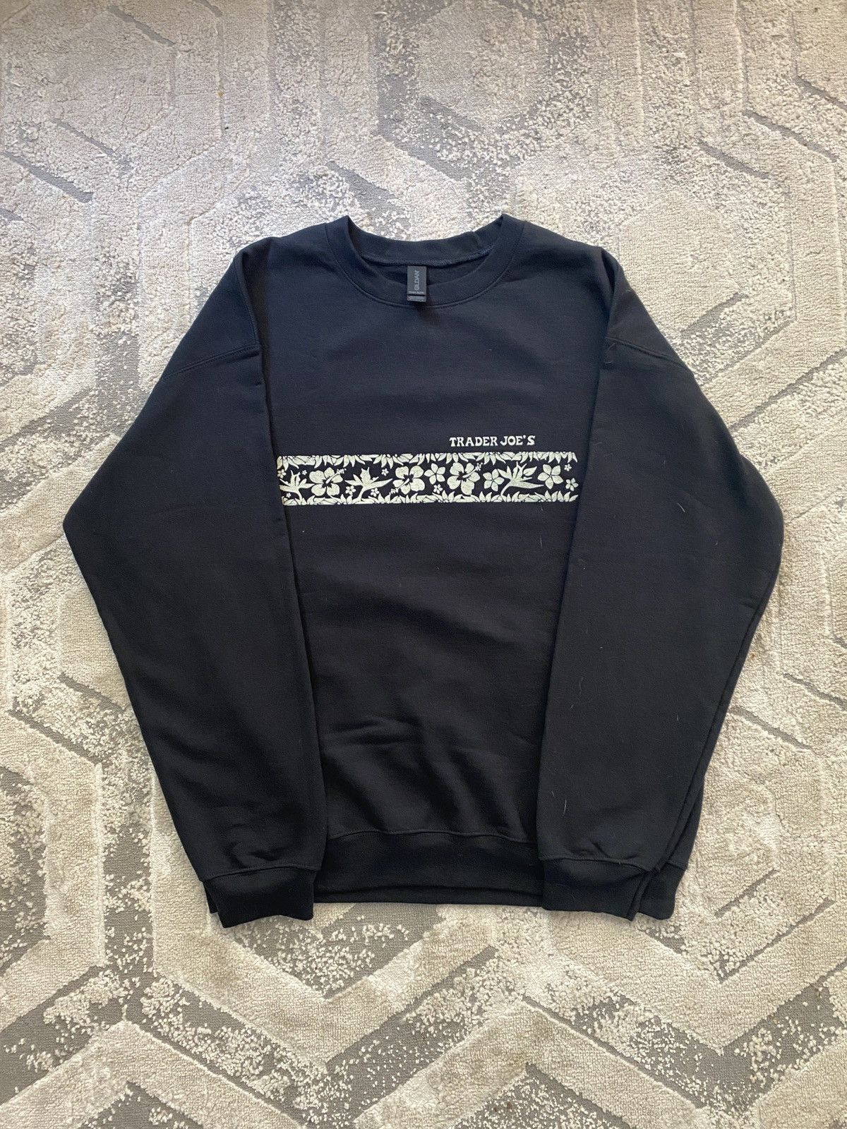 Cotton Traders Vtg Trader Joe's Crewneck Black Size US L / EU 52-54 / 3 - 1 Thumbnail
