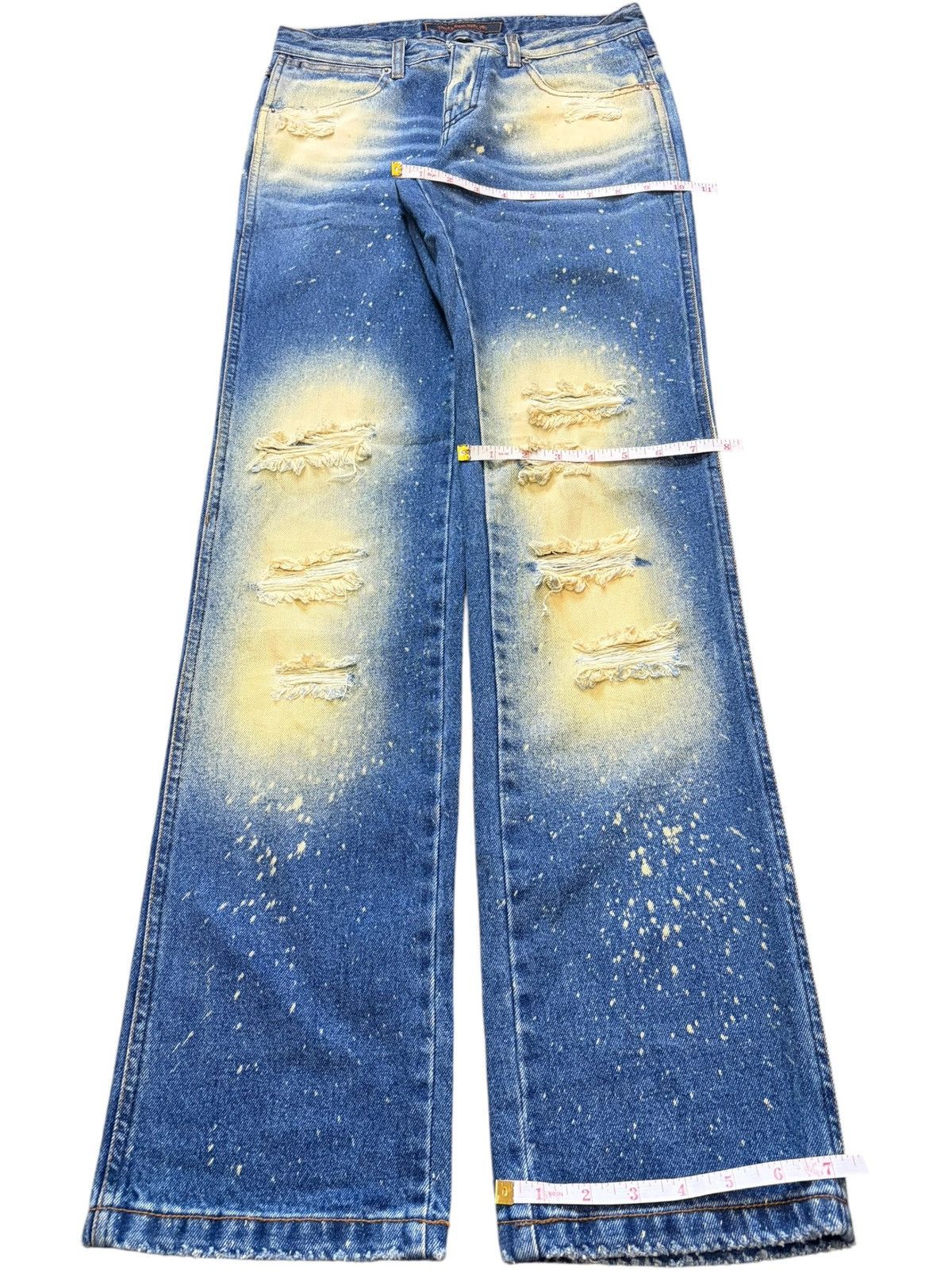 Dsquared2 Vintage Japanese Brand Rusty Mud Wash Distressed Jeans Size 28" / US 6 / IT 42 - 8 Thumbnail