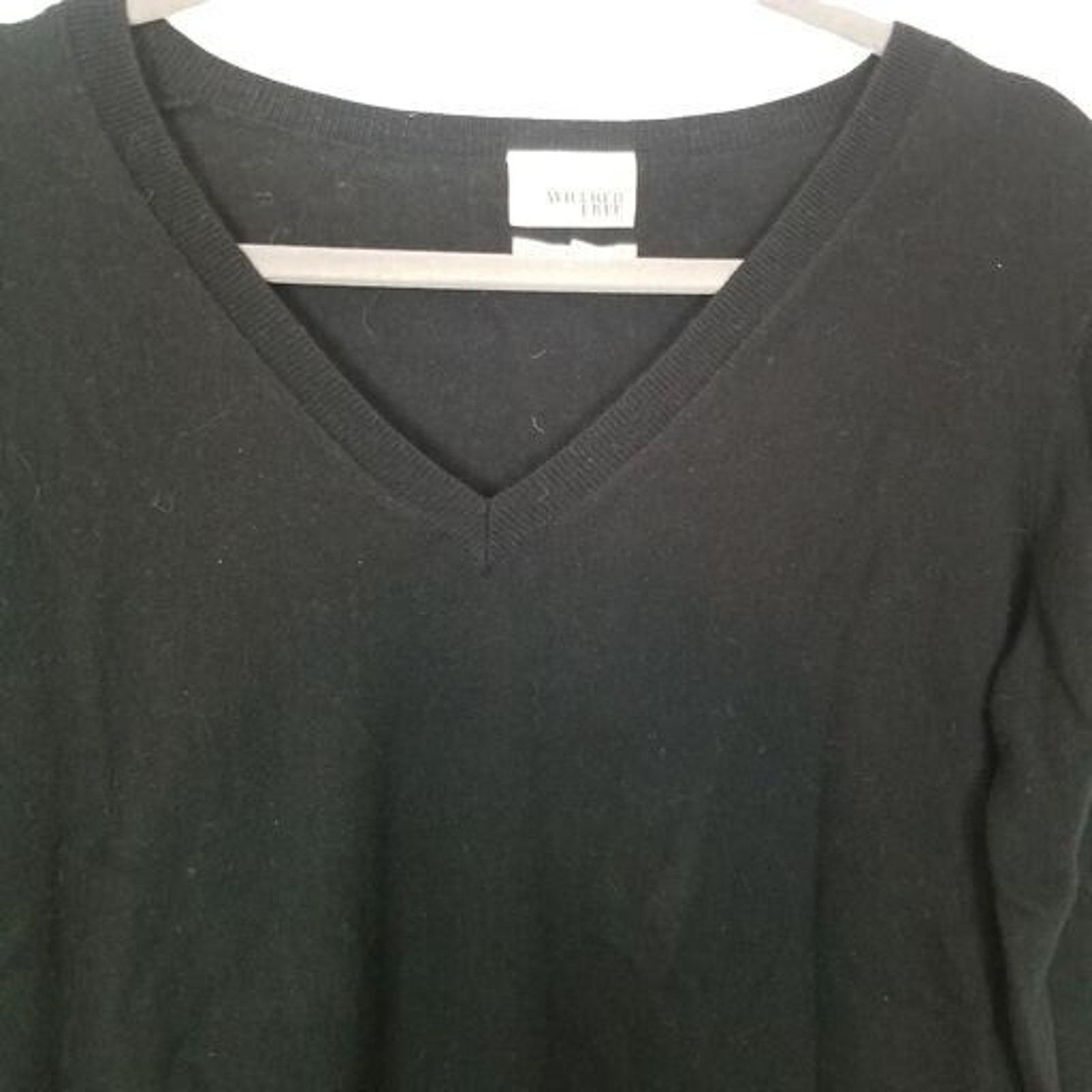 Aritzia Aritzia Wilfred Free Wool V-Neck Sweater Classic Minimalist Size S / US 4 / IT 40 - 2 Thumbnail