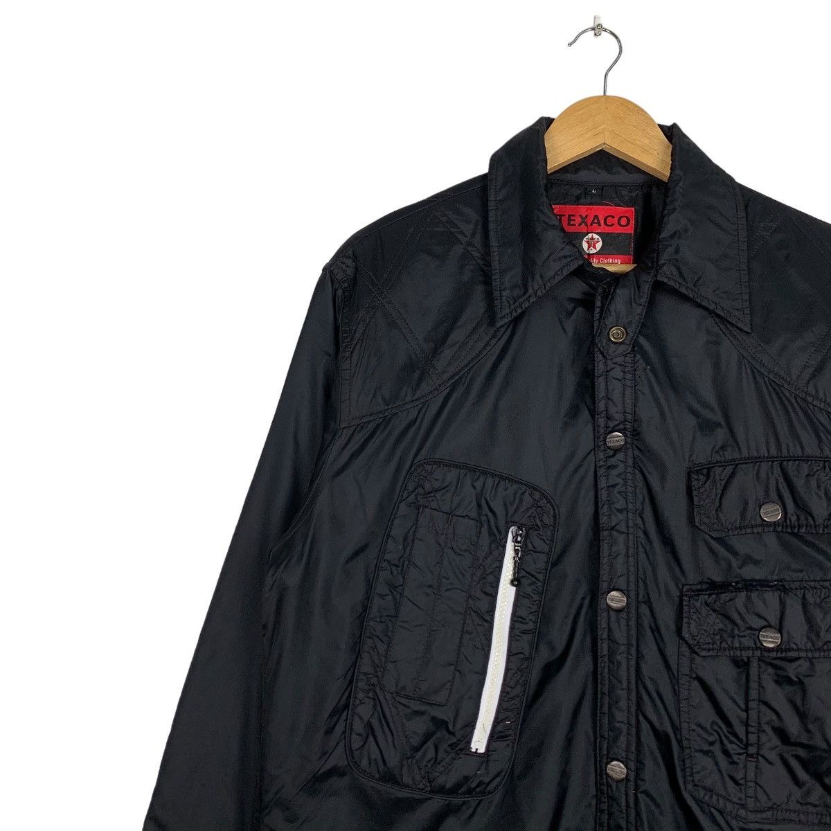 Japanese Brand TEXACO Motorcycle Multipocket Button Jacket #0963-C43 Size US L / EU 52-54 / 3 - 6 Thumbnail