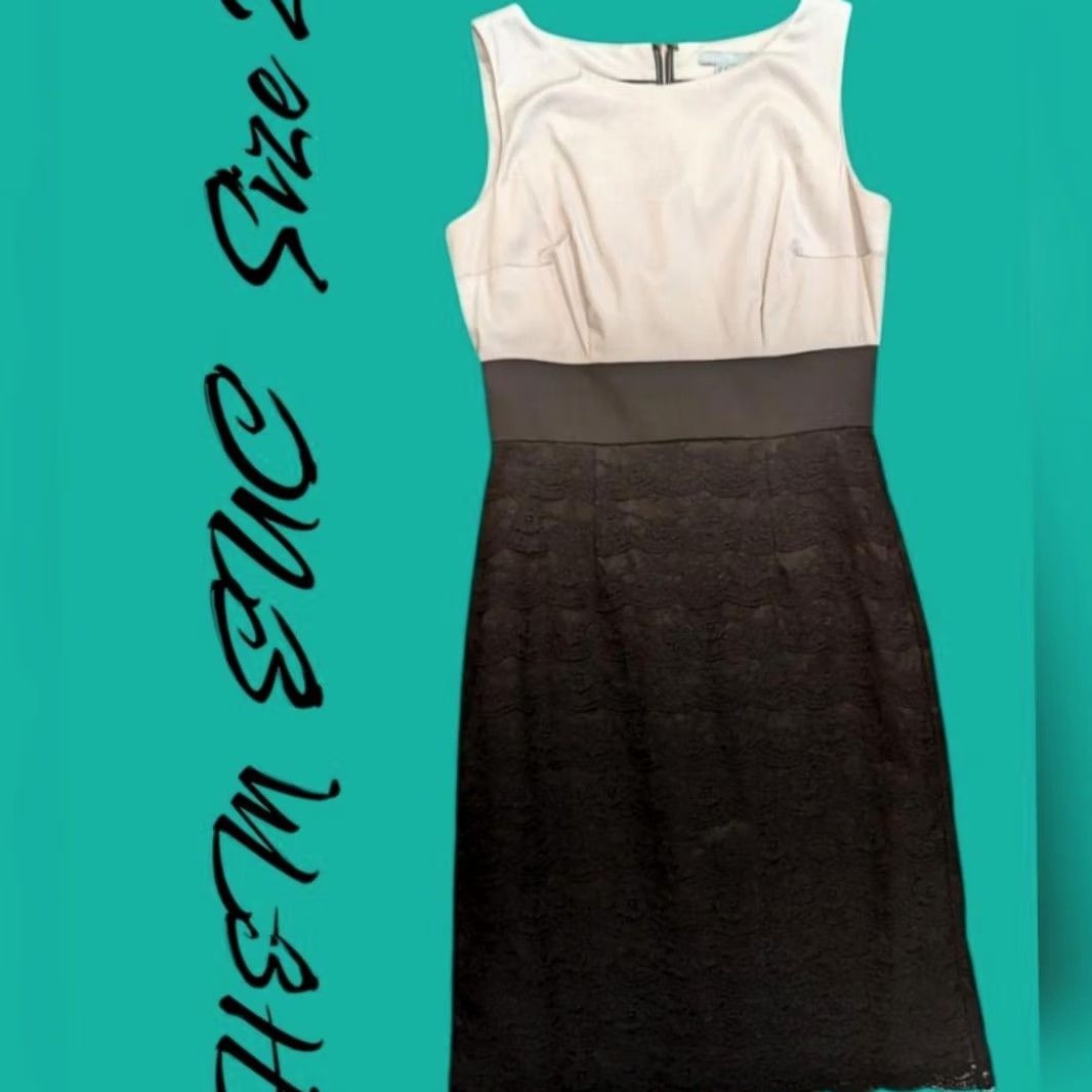 H&M H&M Black Lace Sleeveless Tiered Sheath Dress Sz 2 Office Siren Wedding Guest Size XS / US 0-2 / IT 36-38 - 2 Thumbnail