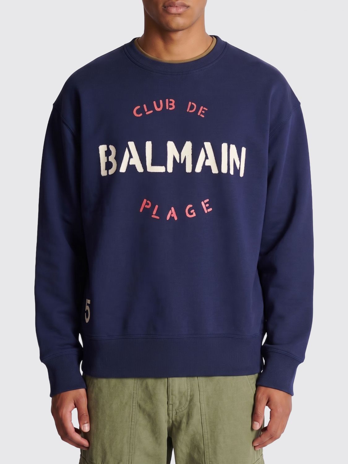Balmain Balmain Sweatshirt Men Marine Size US M / EU 48-50 / 2 - 1 Thumbnail