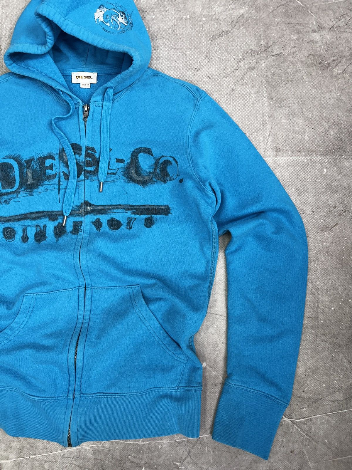 Diesel Vintage Diesel big logo Hoodie Blue Y2K Streetwear Style Size US M / EU 48-50 / 2 - 5 Thumbnail