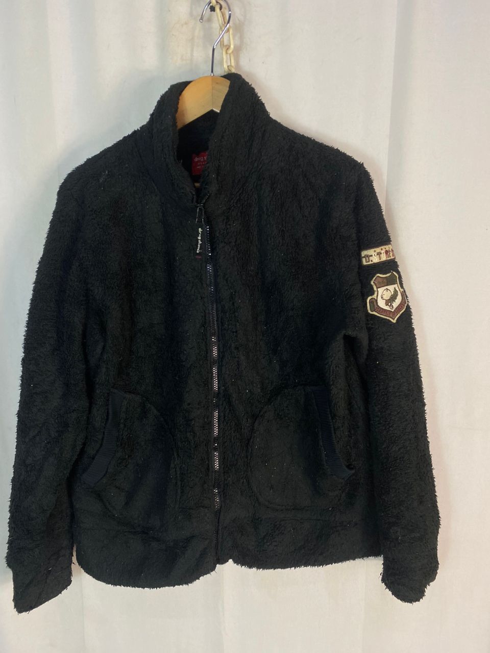 Japanese Brand Unisex 🔥Drugs store fleece zipper jacket with patches Size US M / EU 48-50 / 2 - 1 Thumbnail