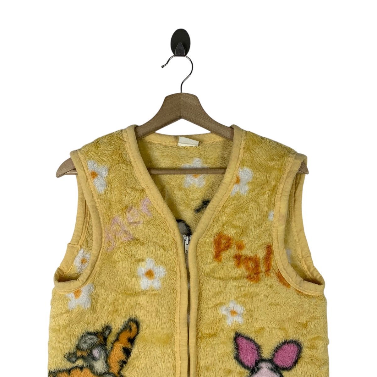 Japanese Brand Winnie The POOH Disney Cartoon Vest Jacket Sleeveless Size US S / EU 44-46 / 1 - 3 Thumbnail