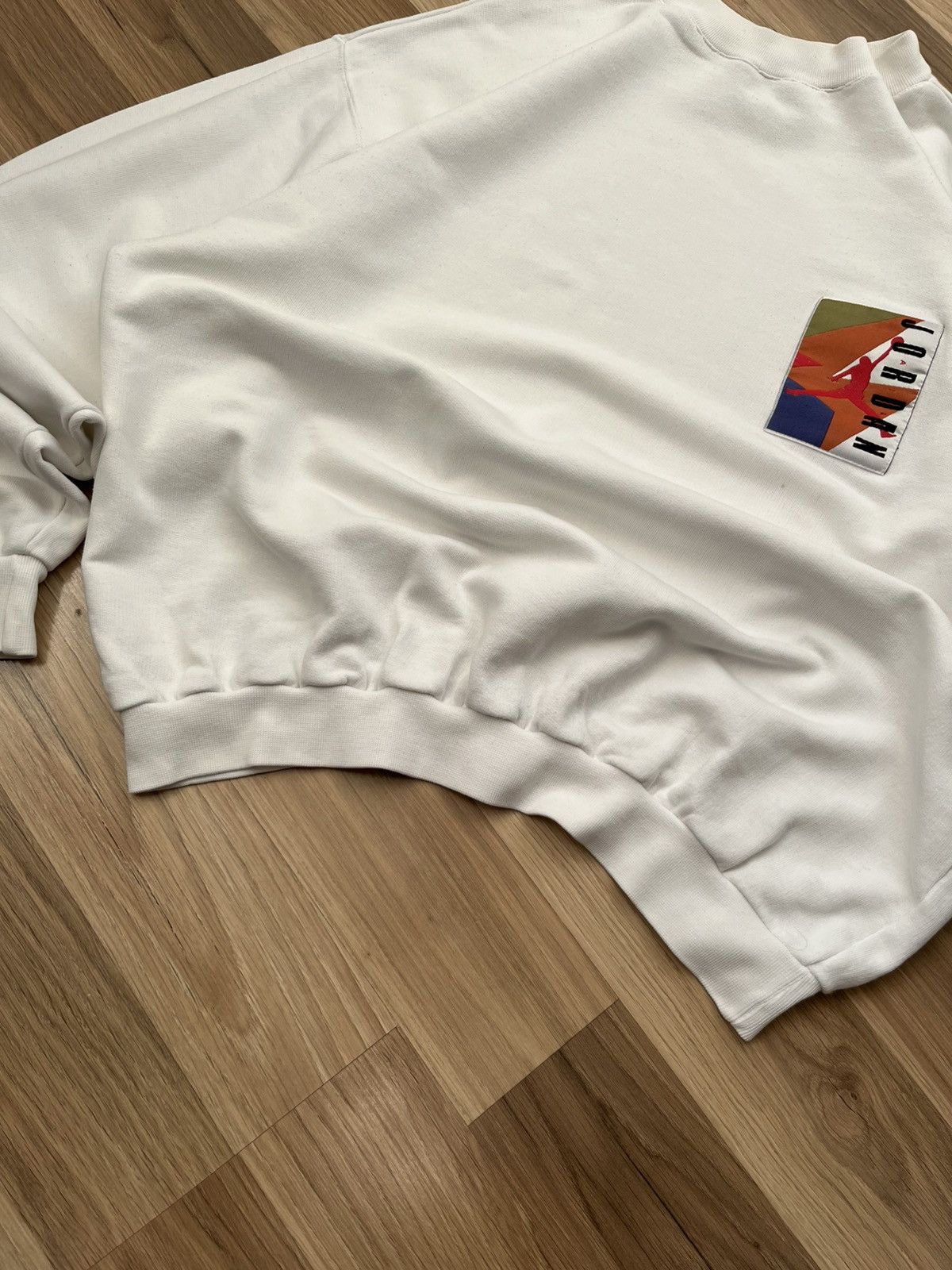Nike 💥 Rare Vintage Hype Nike Jordan Sweatshirt Y2K Size US L / EU 52-54 / 3 - 8 Thumbnail
