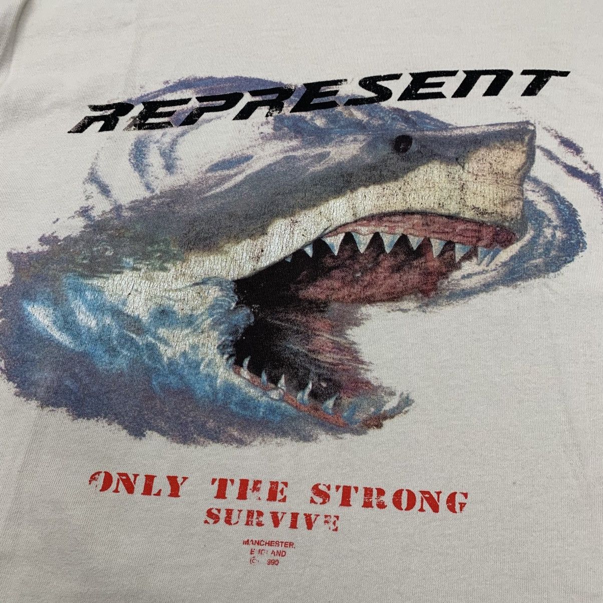 Represent Clo. Represent Medium Tee Shark Graphic Vintage White T-Shirt Size US M / EU 48-50 / 2 - 3 Thumbnail