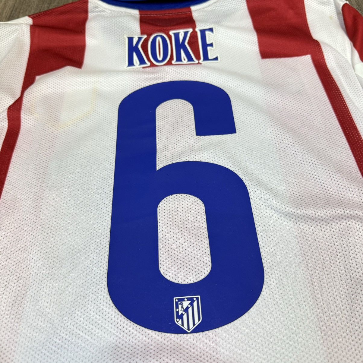 Nike Atletico Madrid 14/15 player issue home shirt #6 Koke Size US M / EU 48-50 / 2 - 4 Thumbnail