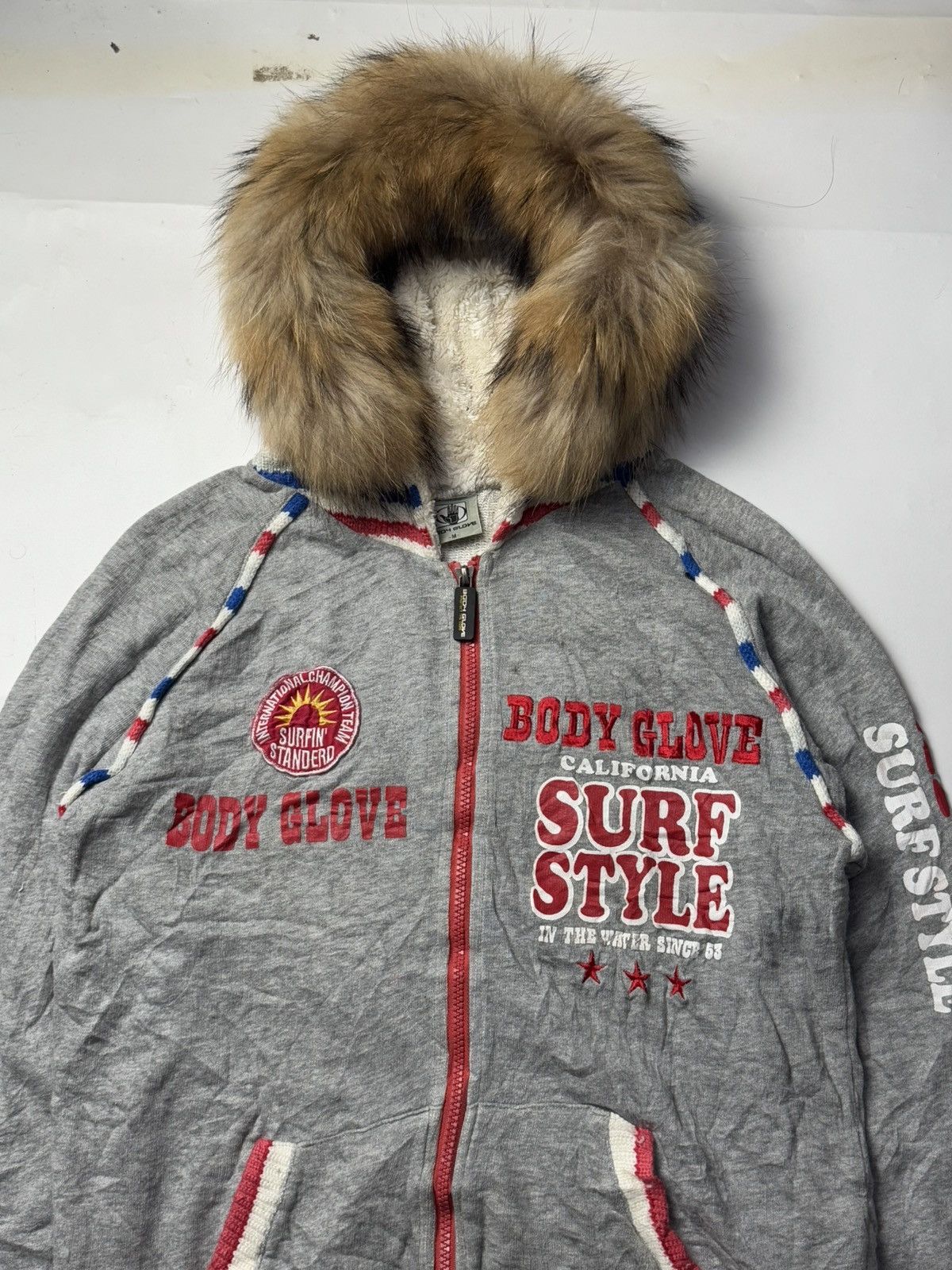 Japanese Brand Fur Hoodie Poem Body Glove Size US M / EU 48-50 / 2 - 1 Thumbnail