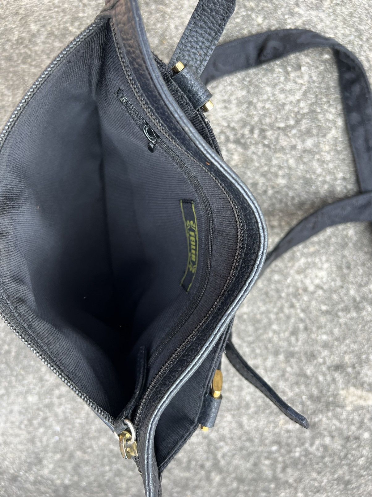 Leather Vintage FEILER Germany Hybrid Leather Jacquard Sling Bag Size ONE SIZE - 19 Thumbnail