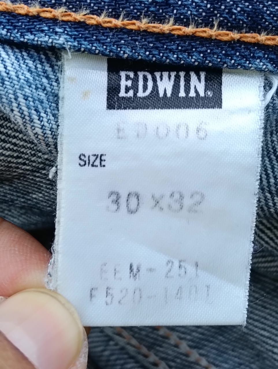 Edwin Vintage Edwin Nexus "E" Design Double Knee distressed denim. Size US 29 - 10 Thumbnail