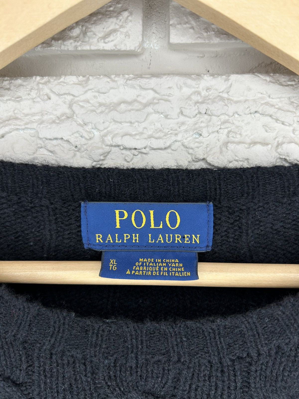 Polo Ralph Lauren Vintage Polo Ralph Lauren Merino Wool Cable Knit Sweater Size US XL / EU 56 / 4 - 5 Thumbnail