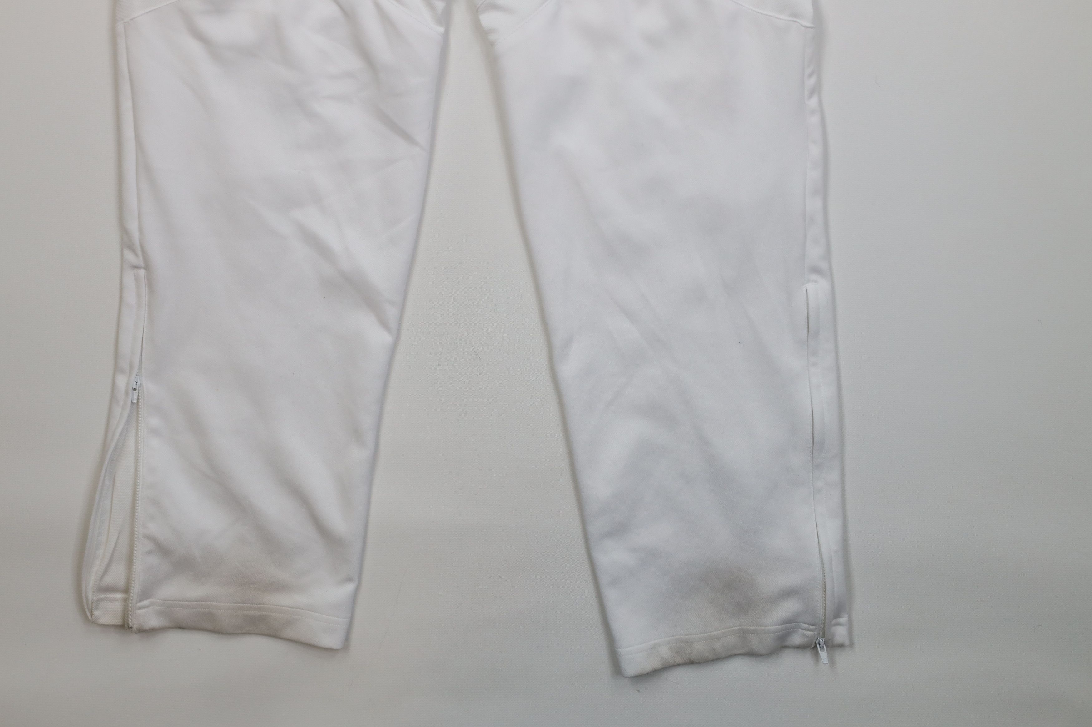 Adidas Vintage Y2K 2004 Adidas Warm Up Tapered Leg Pants White Size US 32 / EU 48 - 15 Thumbnail