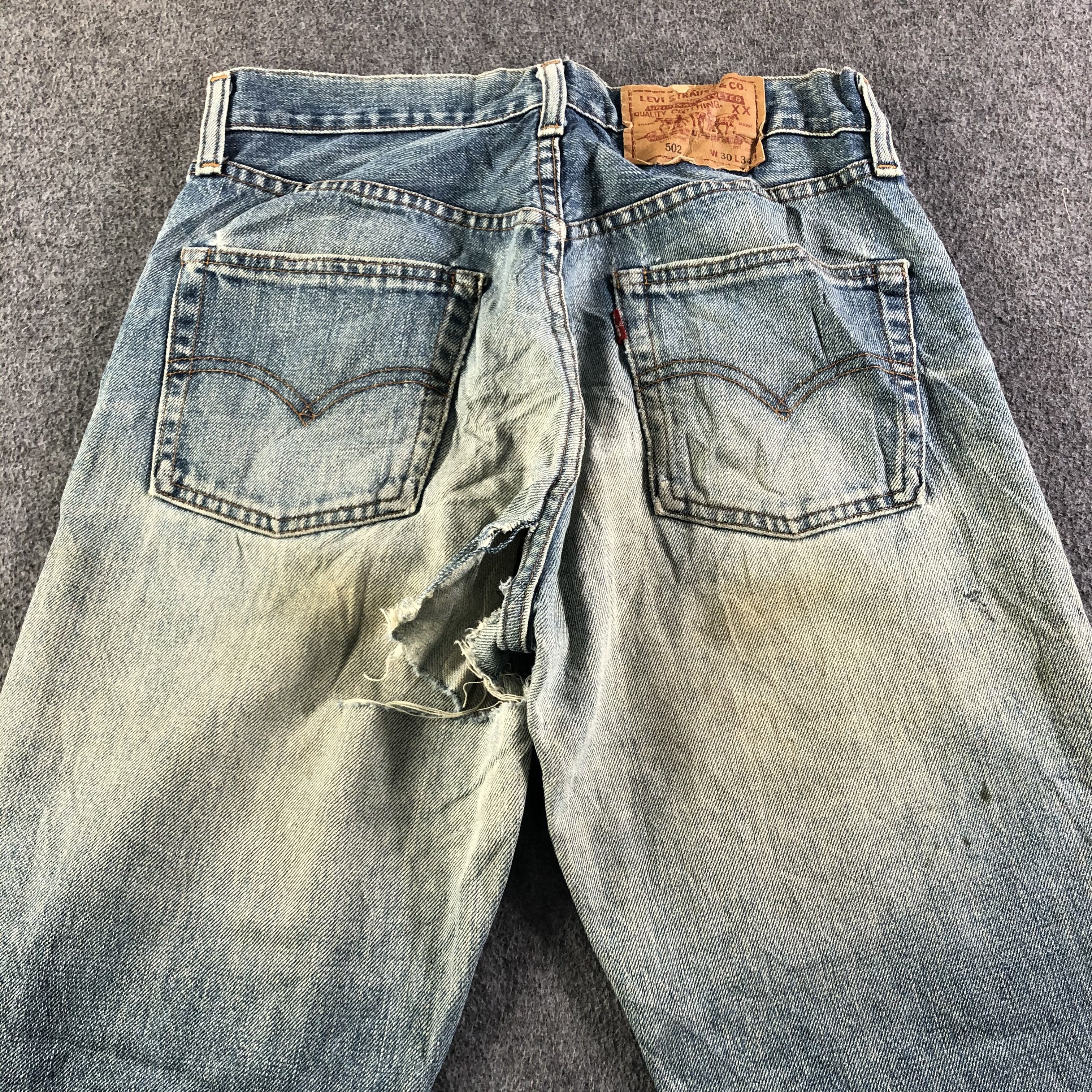 Levi's Vintage 90s Blue Wash Levis 502 Jeans-J3770 Size US 29 - 4 Thumbnail