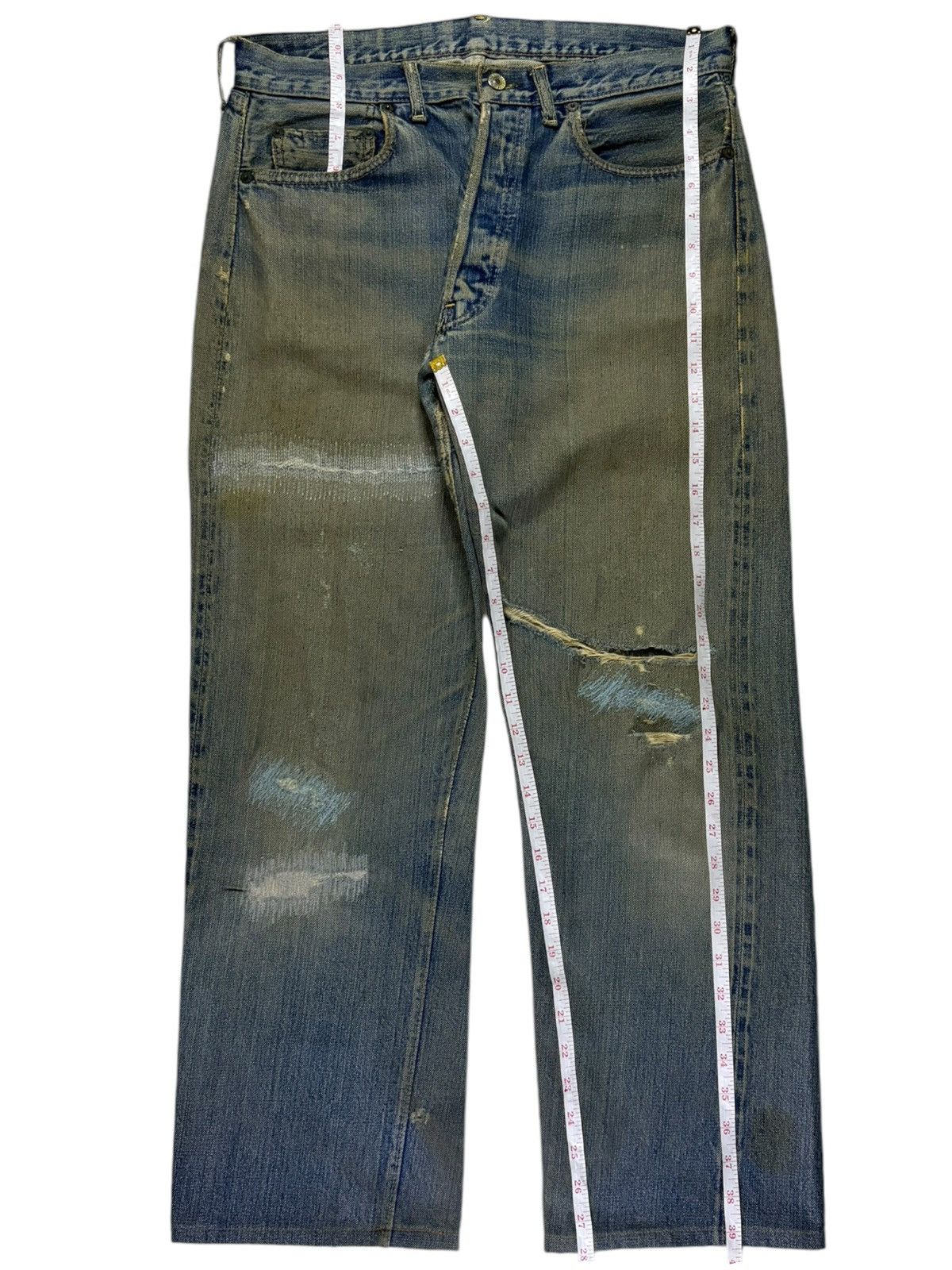 Levi's SICK VINTAGE 60s Levis 501 Big E Selvedge Jeans Button 16 Size US 33 - 14 Thumbnail