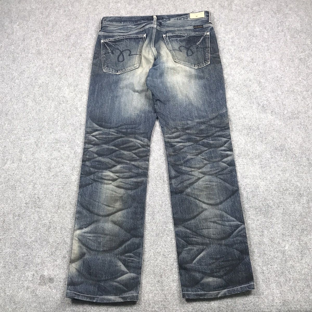 Japanese Brand × Le Grande Bleu (L.G.B.) BLUE WAY DRAK DENIM DISTRESSED DENIM PANTS Size US 32 / EU 48 - 6 Thumbnail