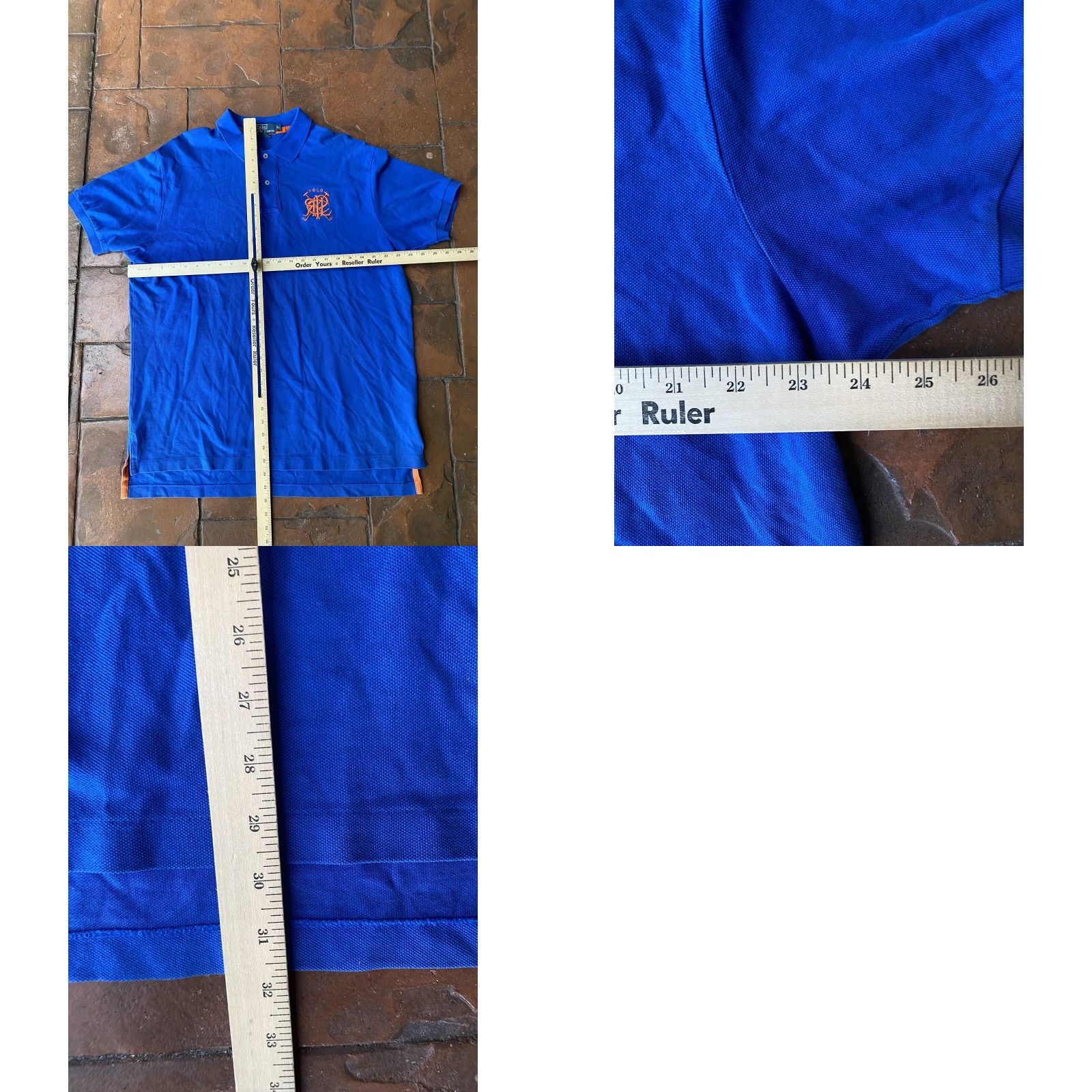 Polo Ralph Lauren VINTAGE Polo Ralph Lauren Scribble Logo Polo Shirt Mens XL Blue Embroidered Logo 90s Polo Shirt Men XL Blue University? Size US XL / EU 56 / 4 - 8 Thumbnail