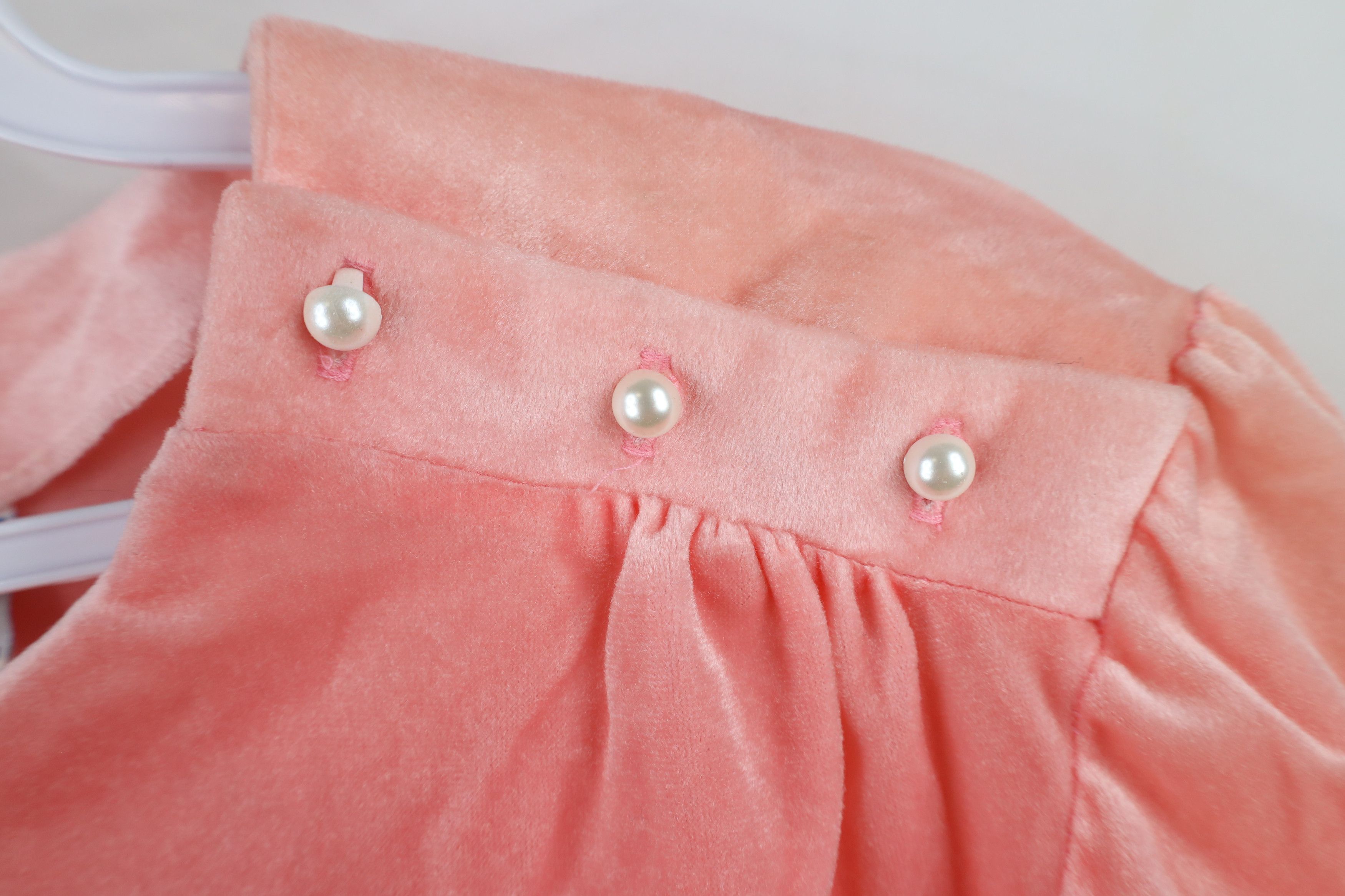 Vintage Vintage 70s Streetwear Cuff Velvet Velour Sweater Pink USA Size M / US 6-8 / IT 42-44 - 4 Thumbnail