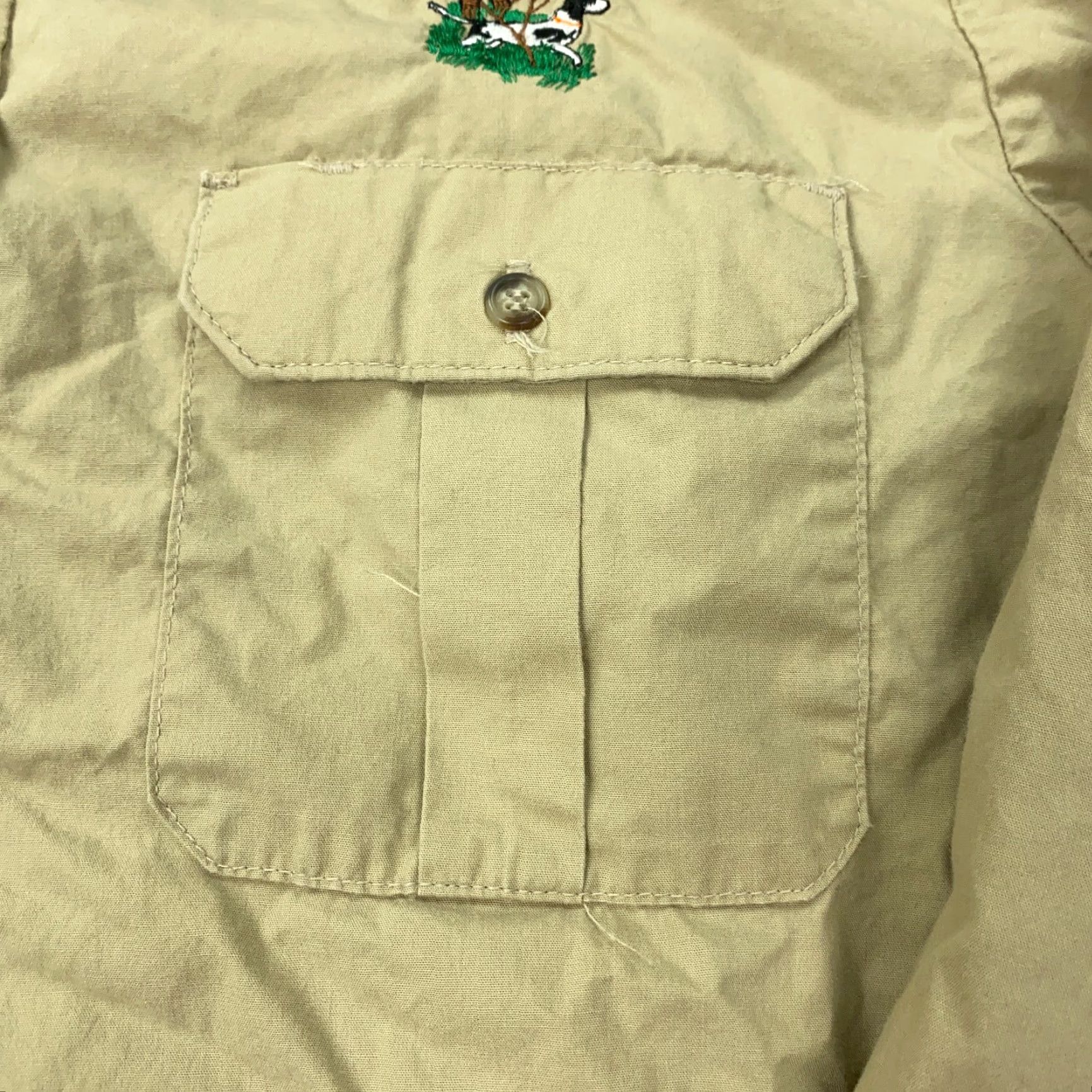 Walls VINTAGE Walls Plaid Button-Up Shirt Mens Medium Beige Utility Safari Classic USA Size US M / EU 48-50 / 2 - 3 Thumbnail