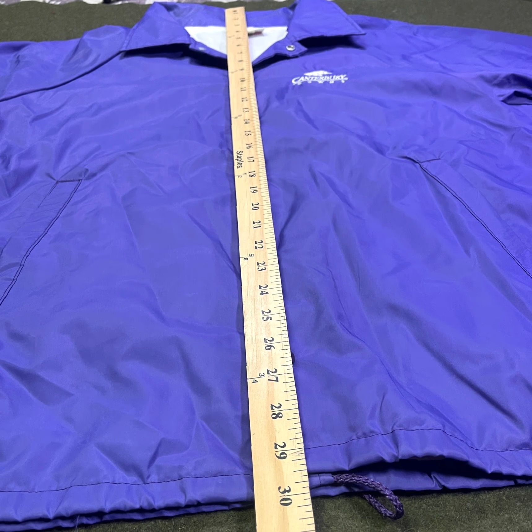 Vintage VINTAGE Canterbury Windbreaker Jacket Mens XL Purple US Made Down Horse Racing Size US XL / EU 56 / 4 - 6 Thumbnail