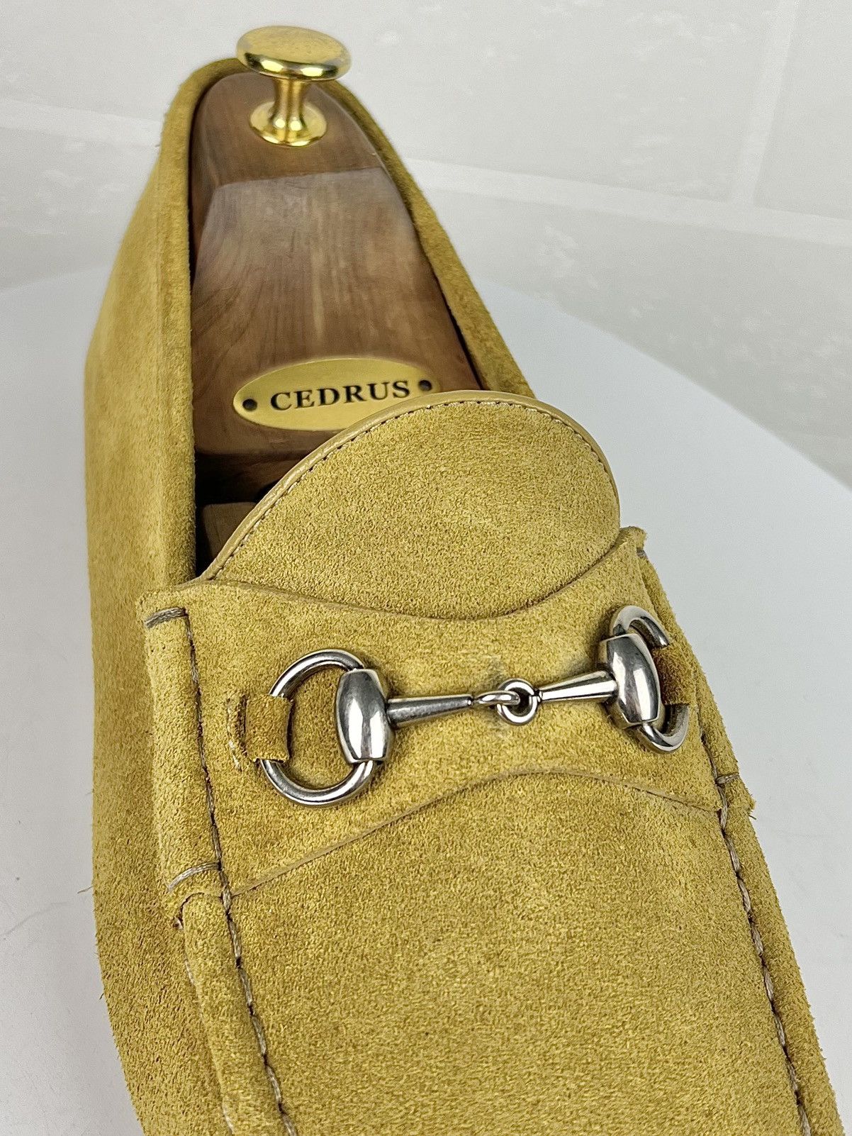 Gucci GUCCI Loafers Suede Moccasins Shoes HORSEBIT Buckle Yellow Size US 9.5 / EU 42-43 - 5 Thumbnail