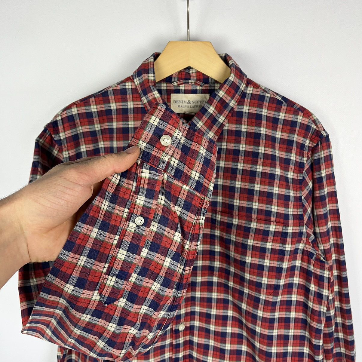 Denim & Supply Ralph Lauren Y2K Denim Supply Ralph Lauren Plaid Shirt Heavy Cotton Size US M / EU 48-50 / 2 - 8 Thumbnail