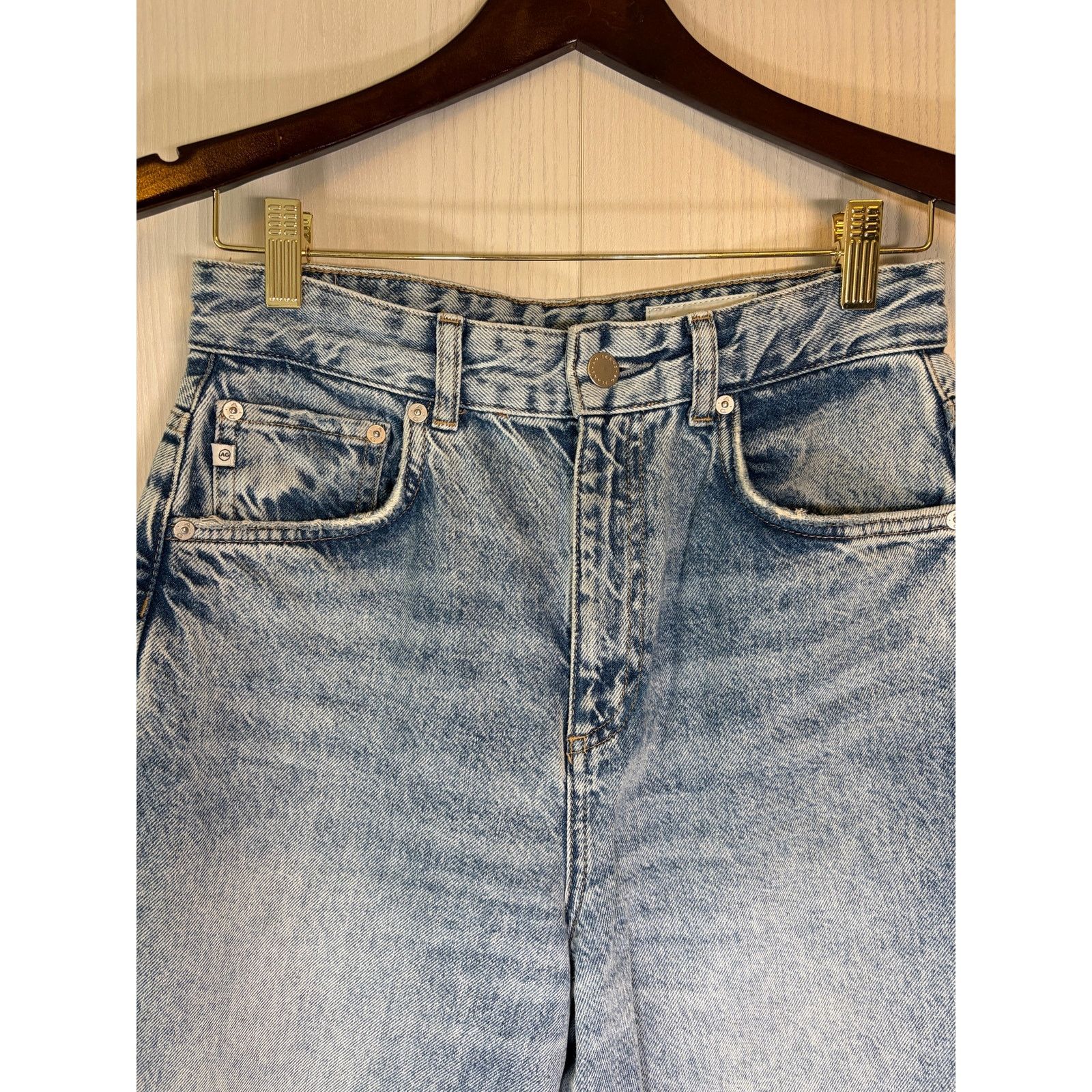 AG Jeans AG denim Deven high rise ultra wide leg 27 Size 27" / US 4 / IT 40 - 2 Thumbnail