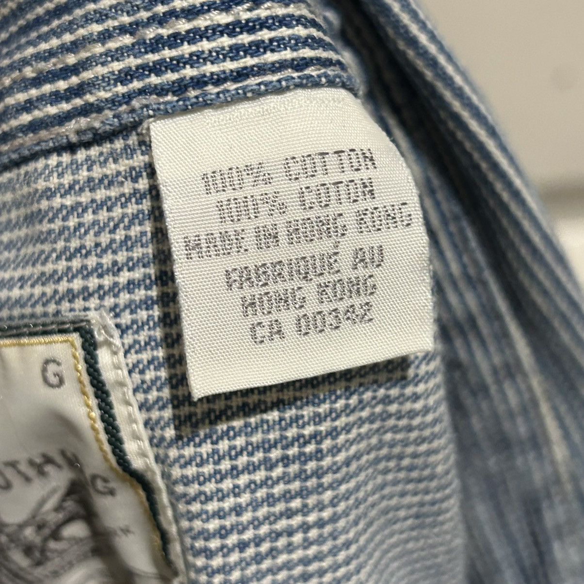 Levi's Levi’s Railroad Conductor Stripe Button Down Shirt Size L Size US L / EU 52-54 / 3 - 10 Thumbnail