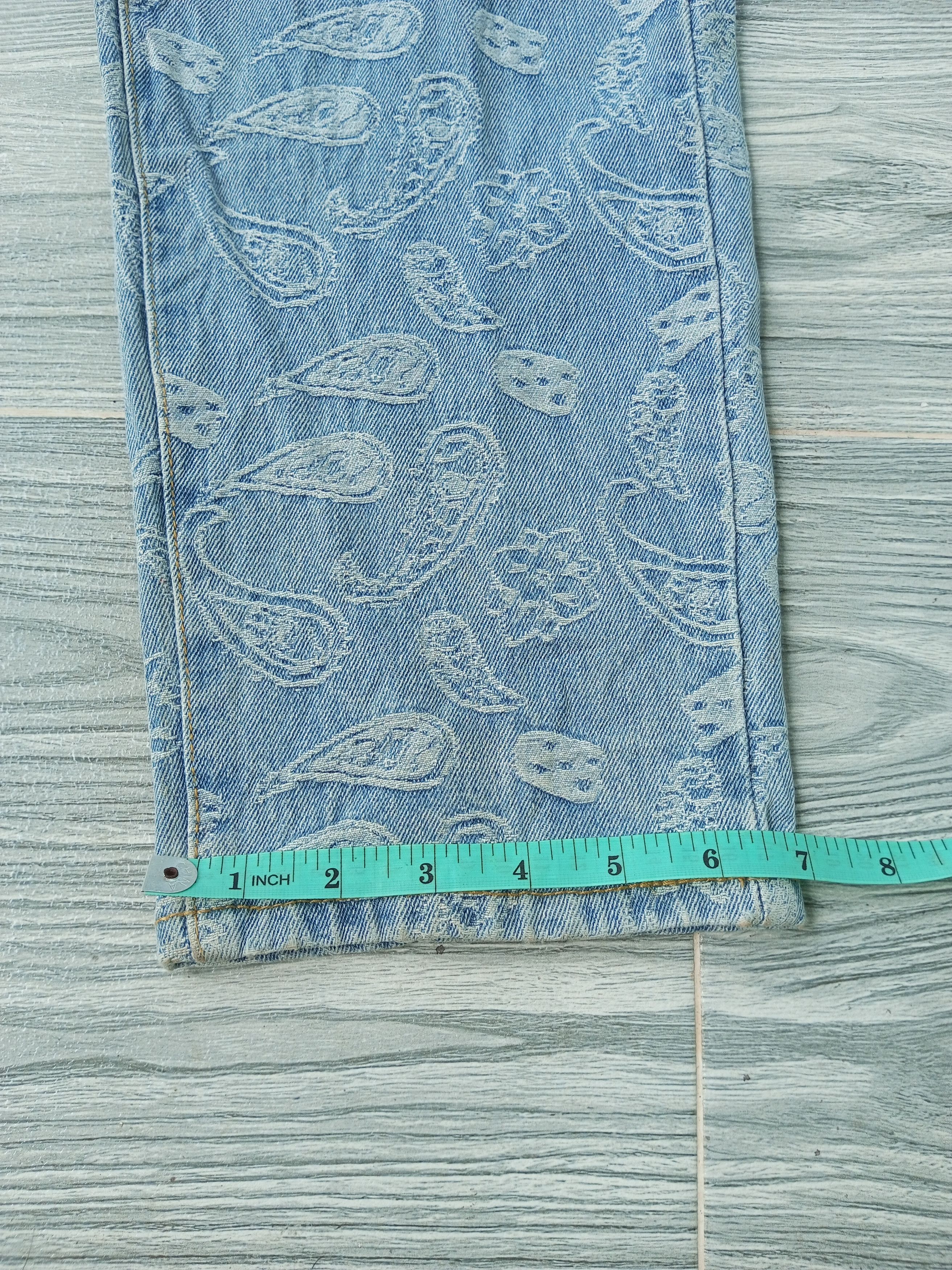 Japanese Brand Baggy Paisley denim manace style Size US 34 / EU 50 - 8 Thumbnail