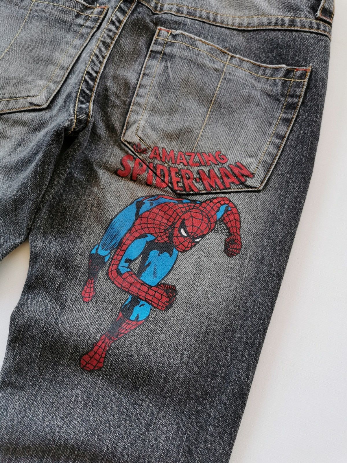 Vintage Vintage Spiderman Marvel Switch Distressed Black Jeans Size US 30 / EU 46 - 8 Thumbnail