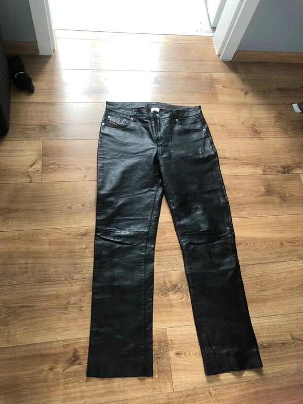 Diesel Leather Pants Real Avantgarde punk style Archive