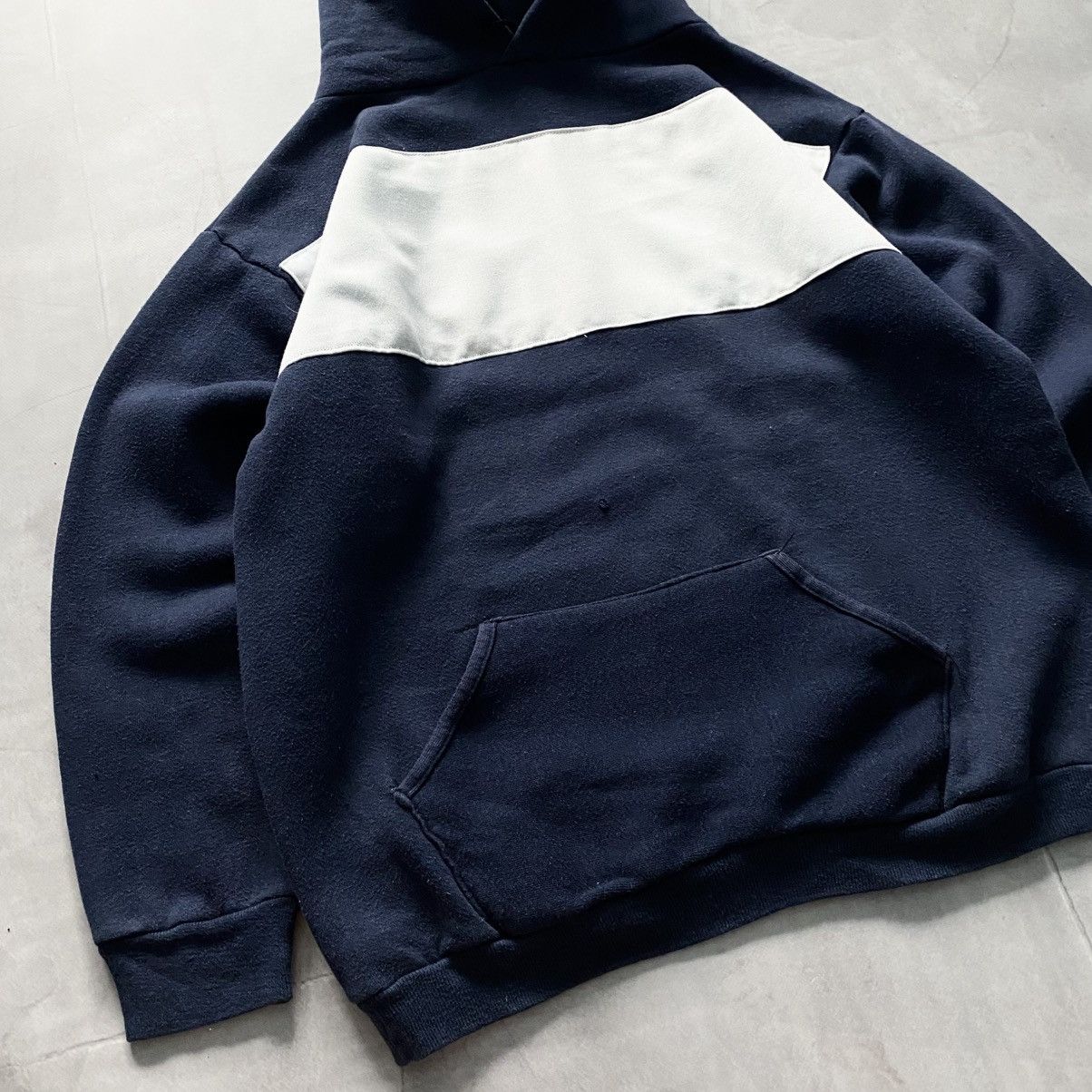 Russell Athletic × Vintage Vintage Russell Kanye West Yeezy Style Boxy 1970s Hoodie Y2K Size US L / EU 52-54 / 3 - 3 Thumbnail