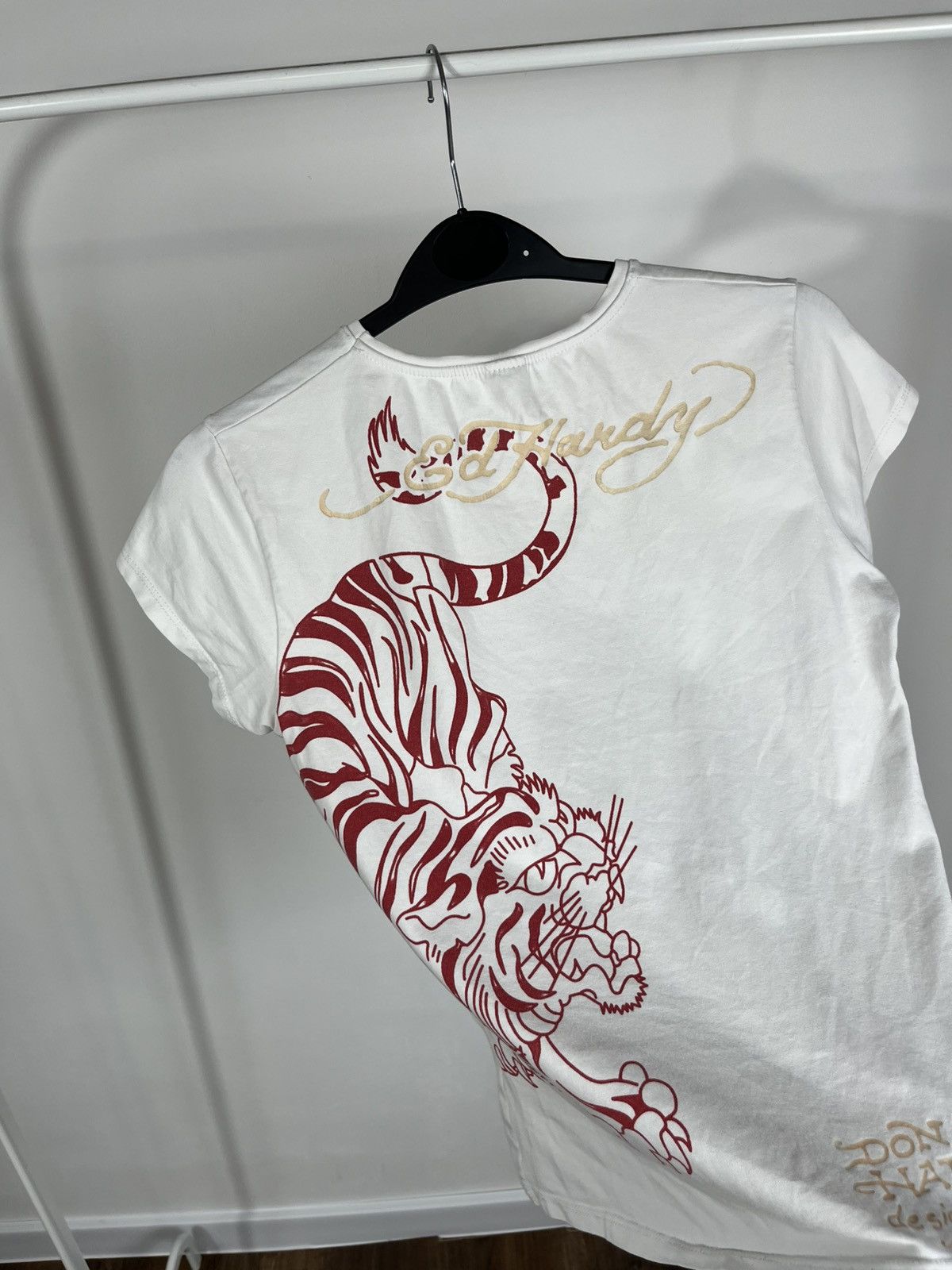 Ed Hardy Ed Hardy Women’s XS Dragon Tattoo Graphic Tee Y2K Style Size XS / US 0-2 / IT 36-38 - 12 Thumbnail