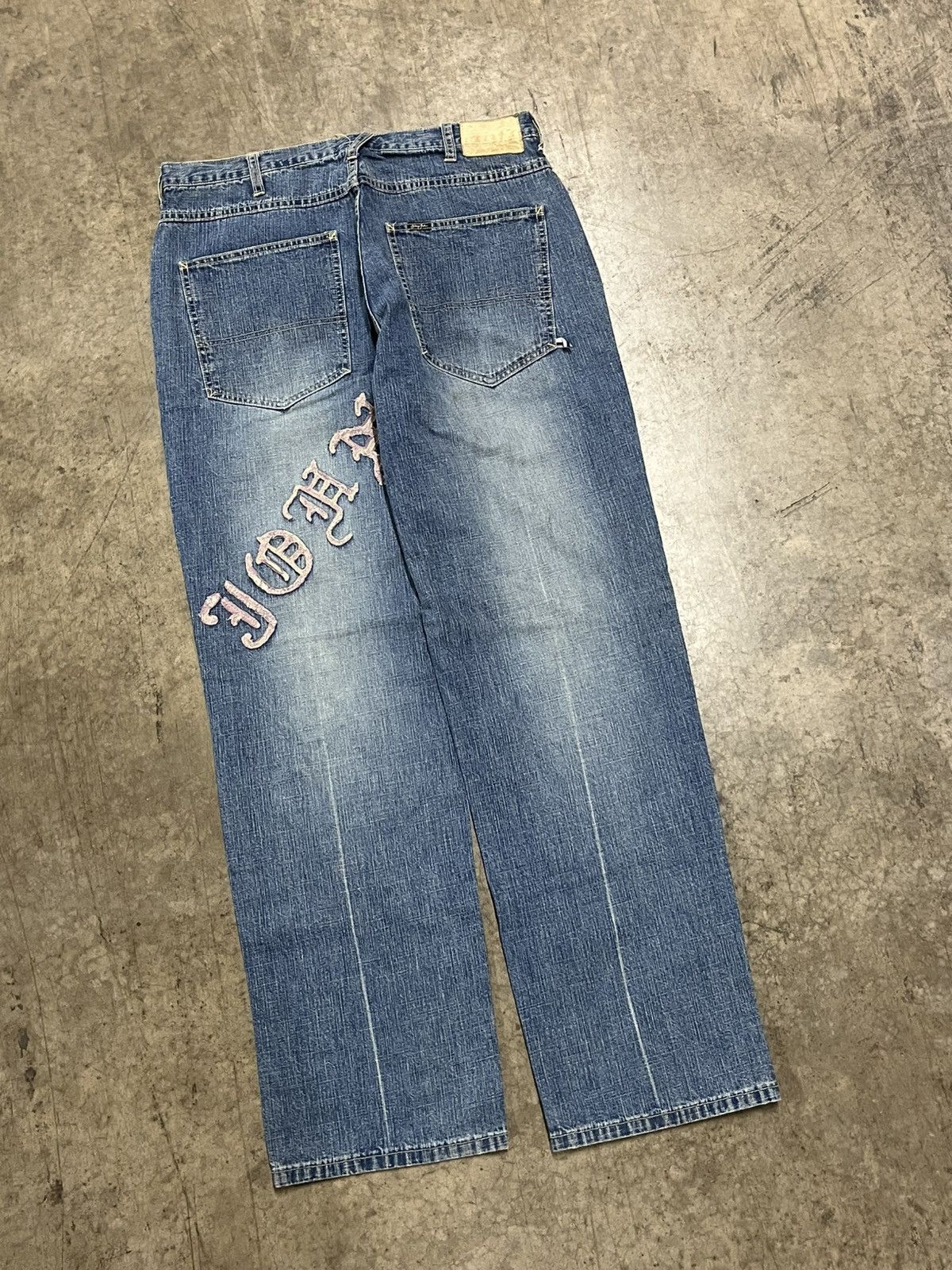 Sean John × Vintage Y2K baggy fit Sean John denim faded skater streetwear hype Size US 34 / EU 50 - 6 Thumbnail