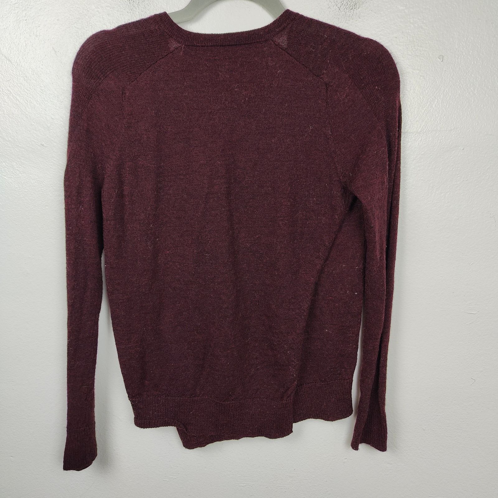 Allsaints AllSaints Wasson Jumper Womens 4 Burgundy Draped Back Size S / US 4 / IT 40 - 4 Thumbnail