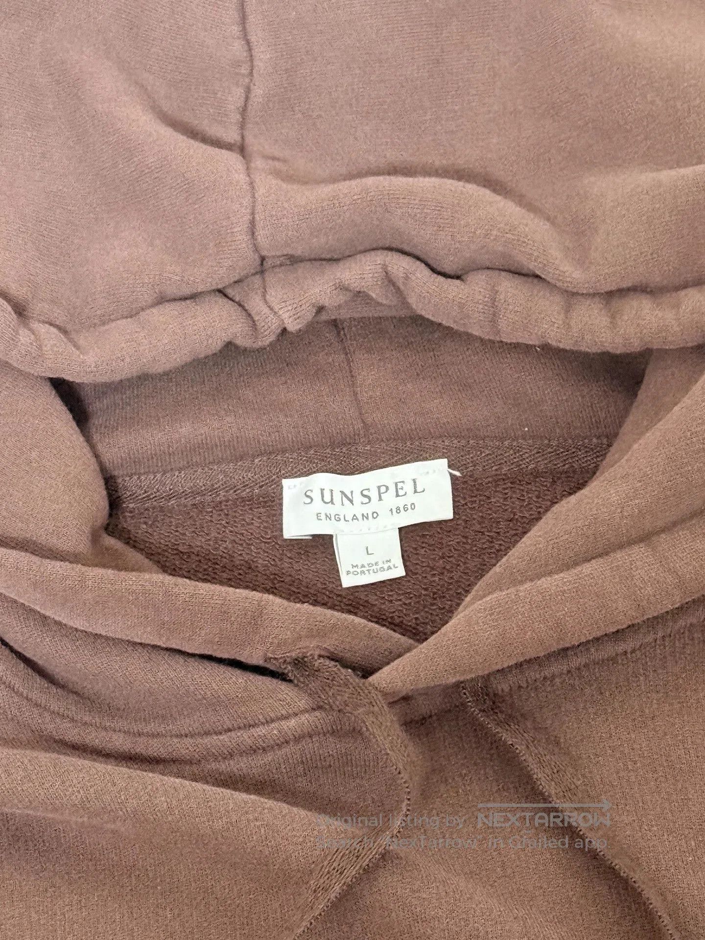 Sunspel SUNSPEL Men's Loopback Cotton Hoodie. Size US L / EU 52-54 / 3 - 3 Thumbnail
