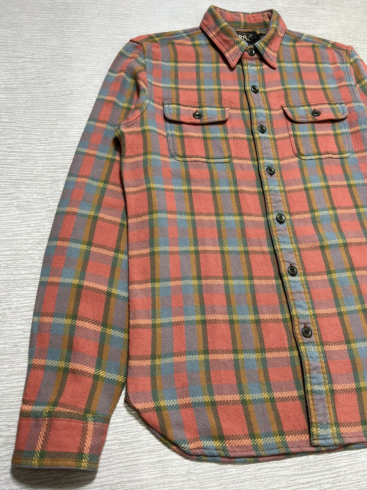 RRL Ralph Lauren RRL Ralph Lauren - Cameron Plaid Cotton Twill Flannel Shirt Size US S / EU 44-46 / 1 - 8 Thumbnail
