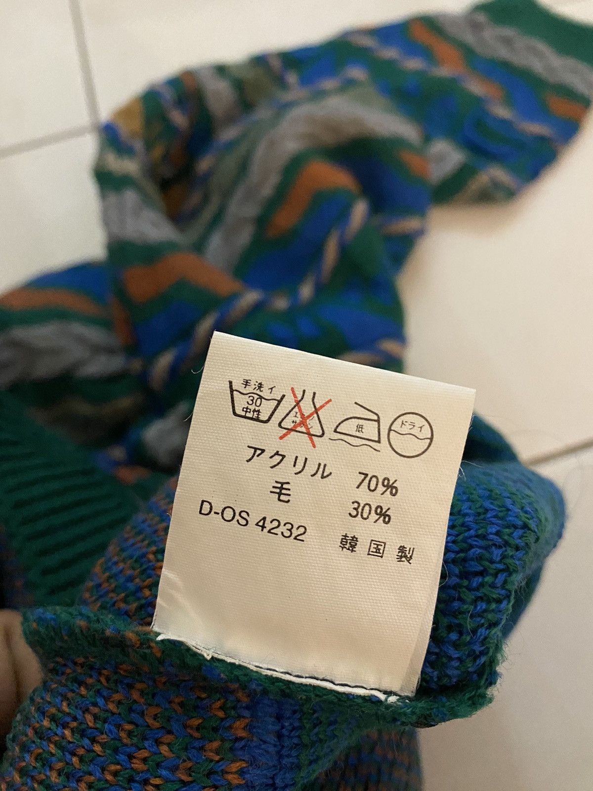 Art Comes First × Japanese Brand Multicolor Clover Pigeon Knitwear Art Shirt Size US L / EU 52-54 / 3 - 6 Thumbnail