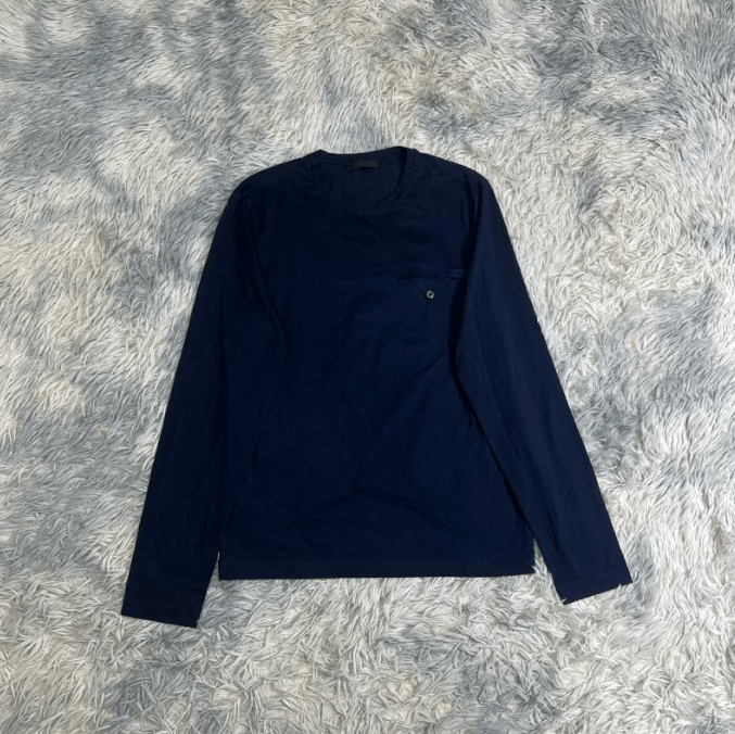 Prada Prada Long Sleeve T-shirt Size US S / EU 44-46 / 1 - 1 Thumbnail