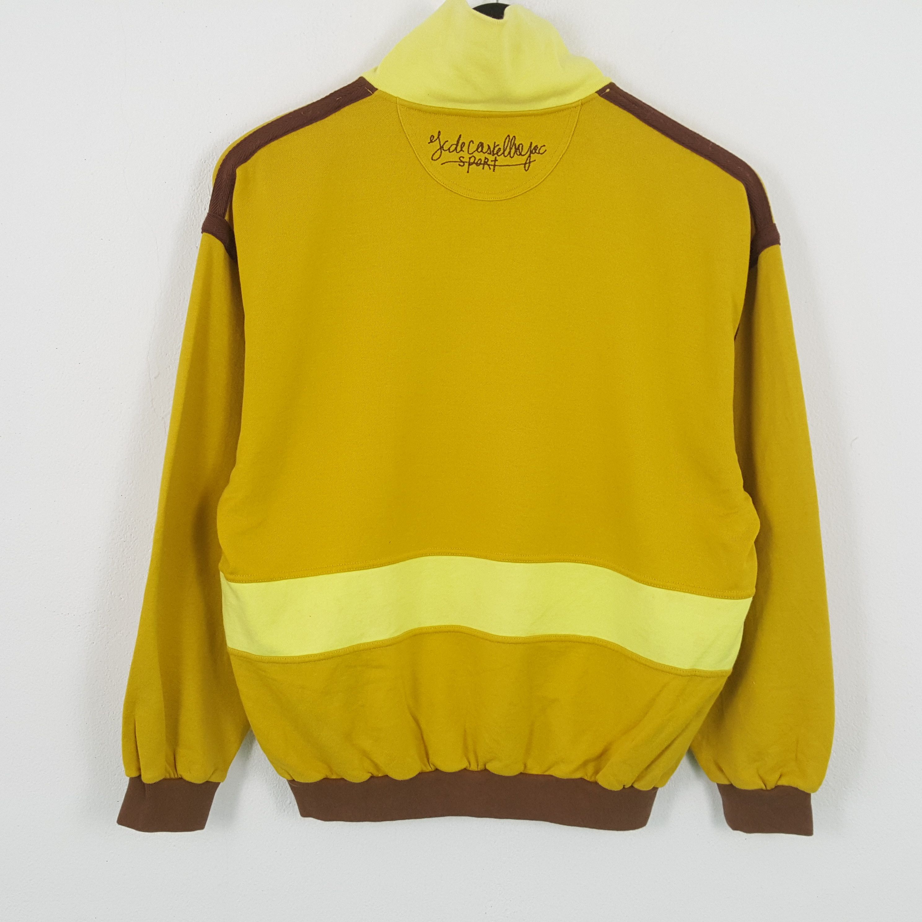 Jean Charles De Castelbajac × Vintage JEAN CHARLES DE CASTLEBAJAC Half Zipper Sweatshirt Size US XL / EU 56 / 4 - 3 Thumbnail
