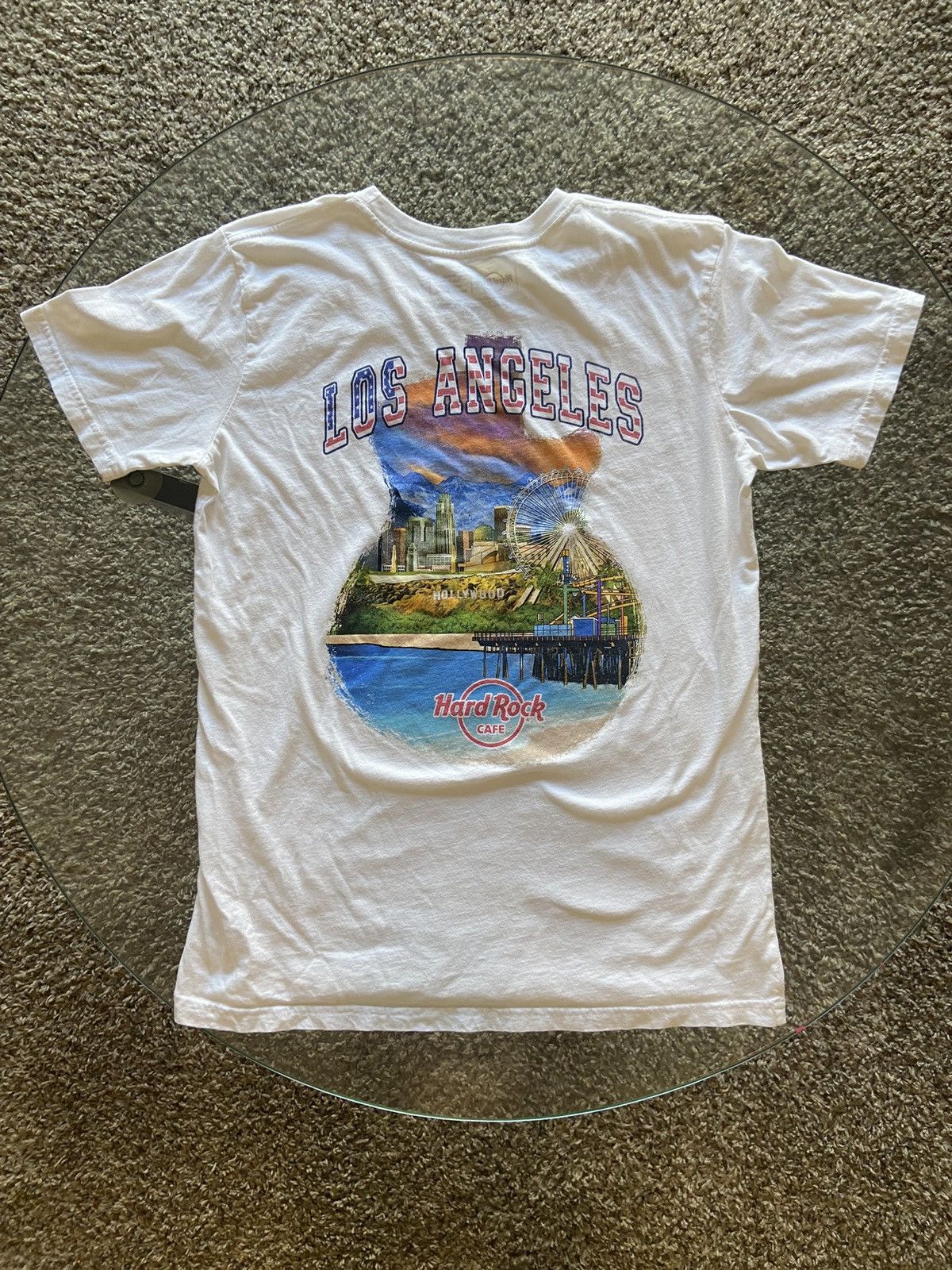 Hard Rock Cafe Mens Hard Rock Las Angeles Tee Size US M / EU 48-50 / 2 - 2 Thumbnail